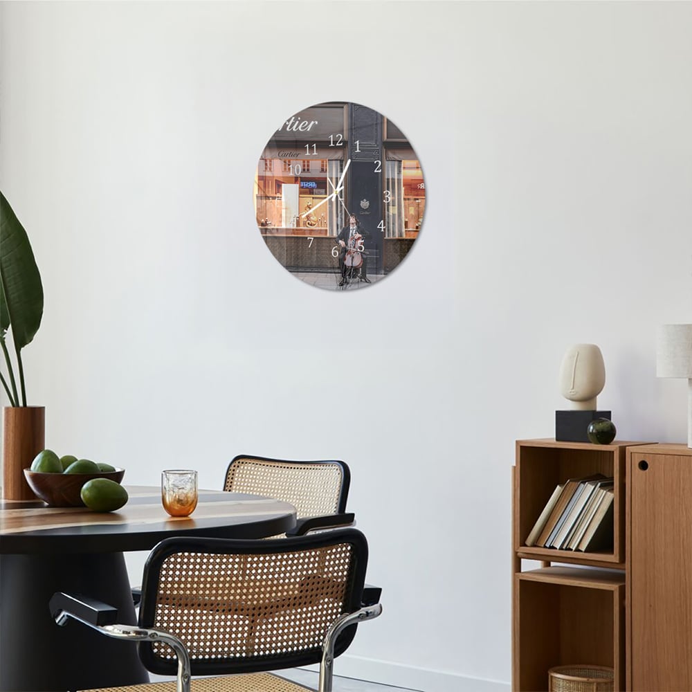 Wandklok Rond 30cm - Gehard Glas - Cartier Winkel