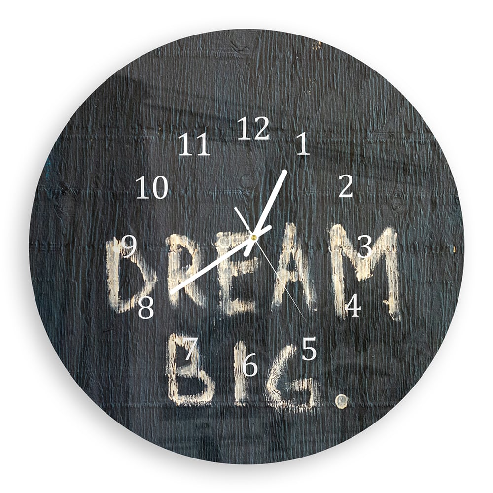 Wandklok Rond 30cm - Gehard Glas - Dream Big