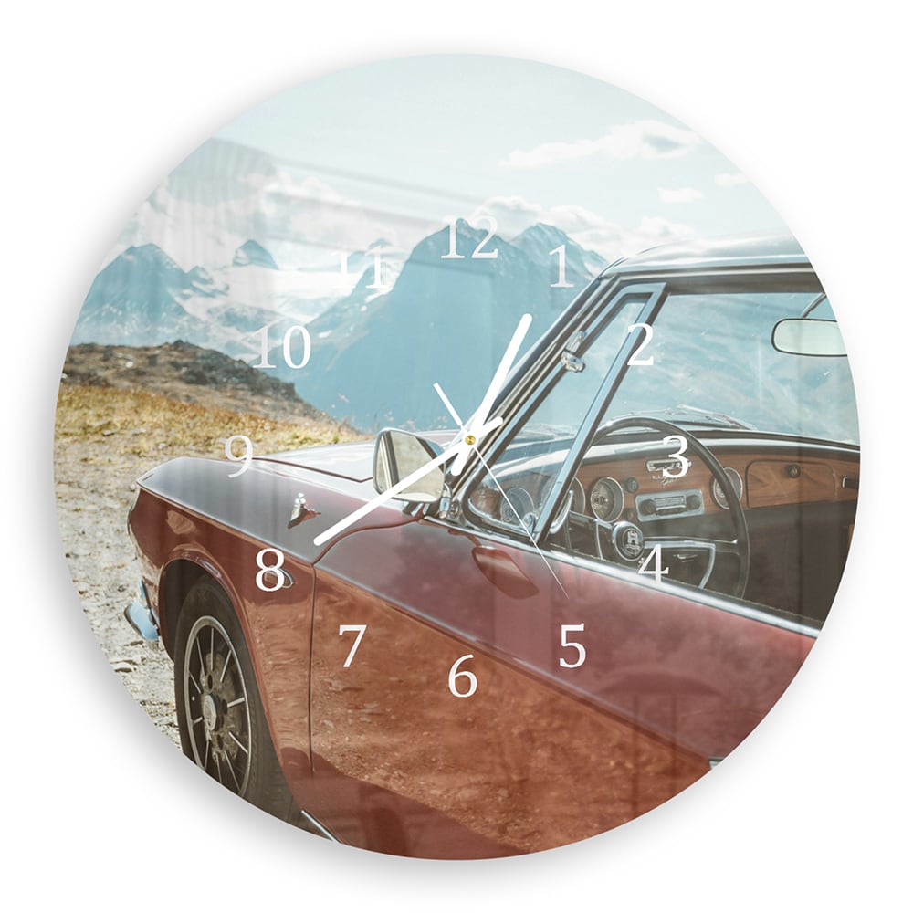 Wandklok Rond 30cm - Gehard Glas - Karmann Ghia