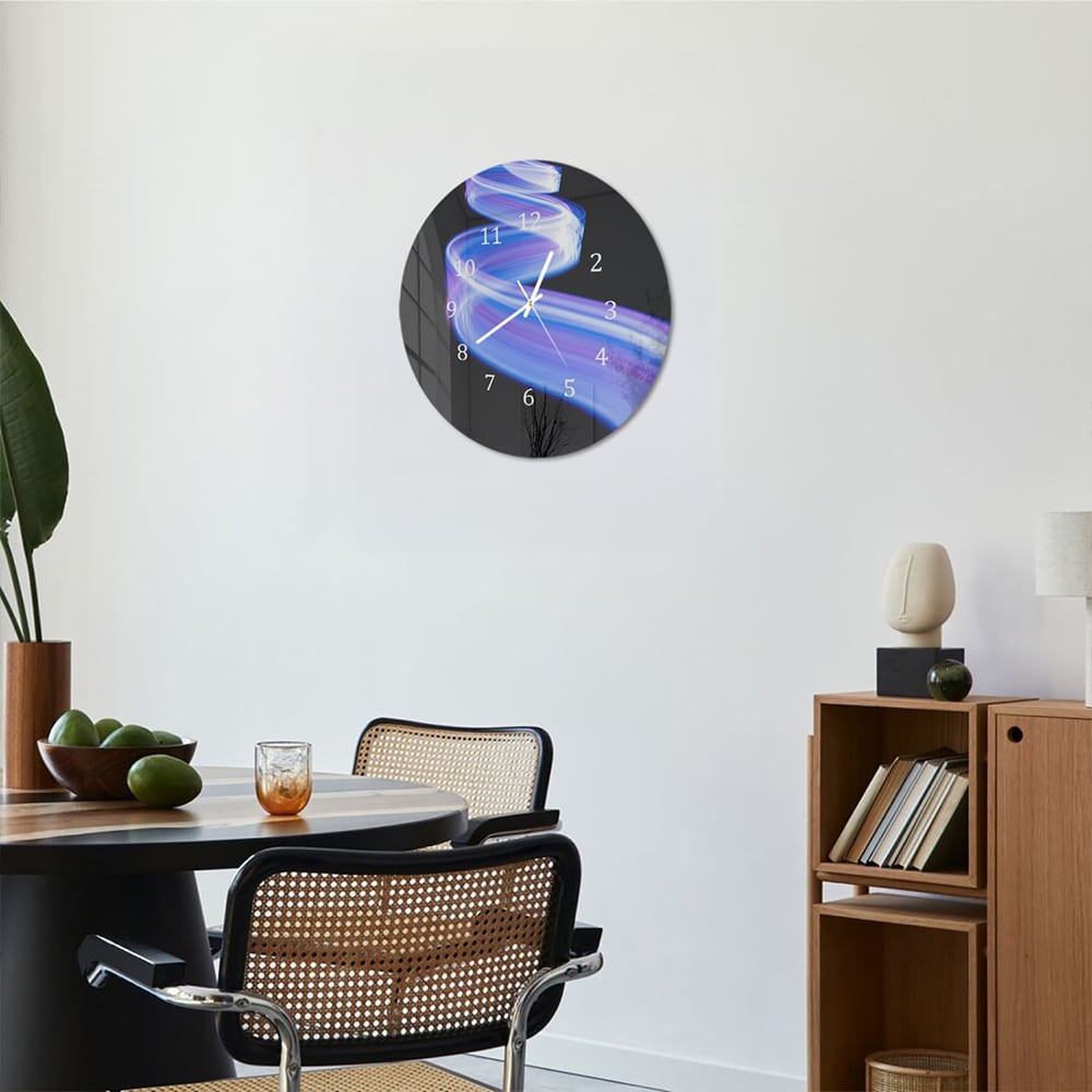 Wandklok Rond 30cm - Gehard Glas - Licht in Beweging