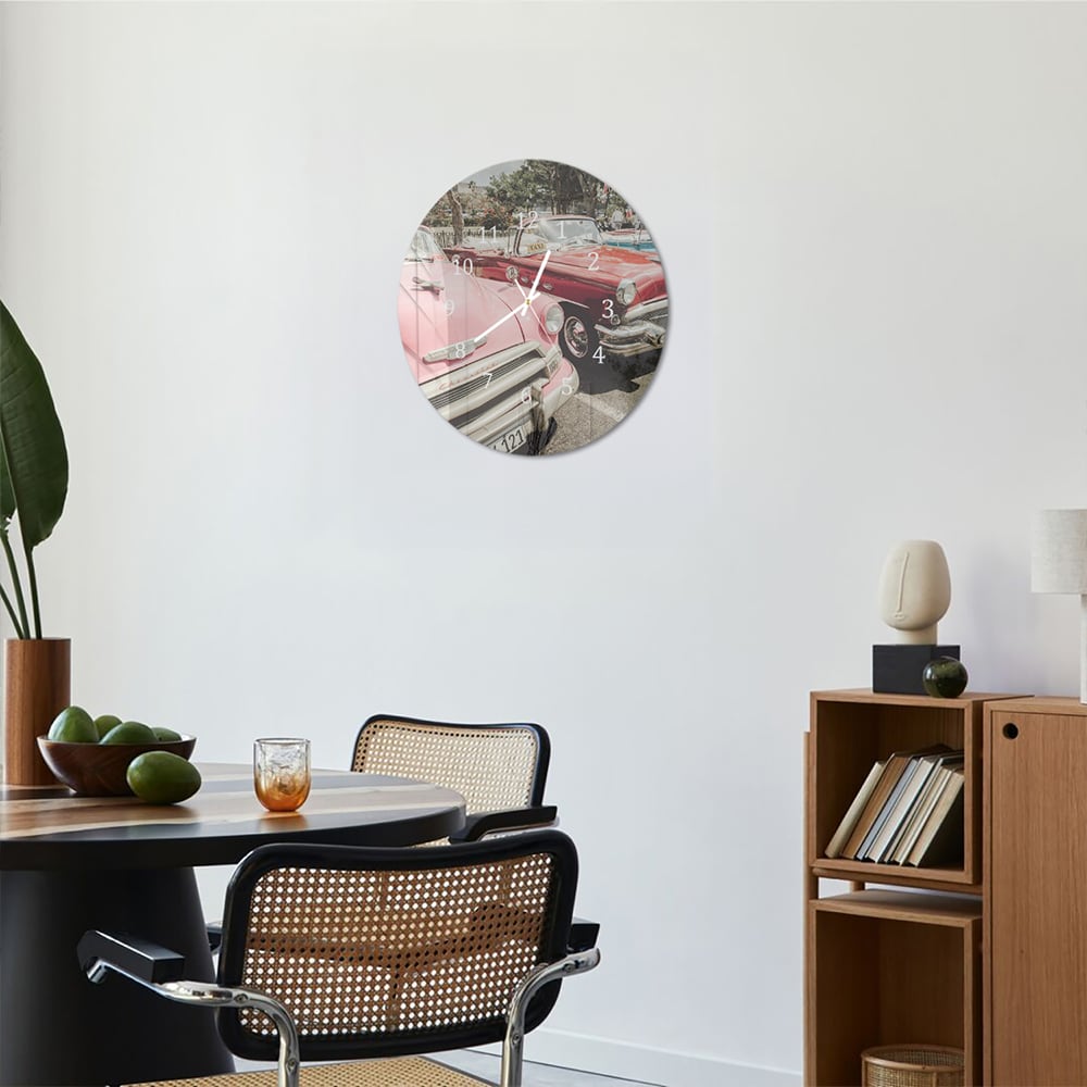 Wandklok Rond 30cm - Gehard Glas - Chervolet Bel Air