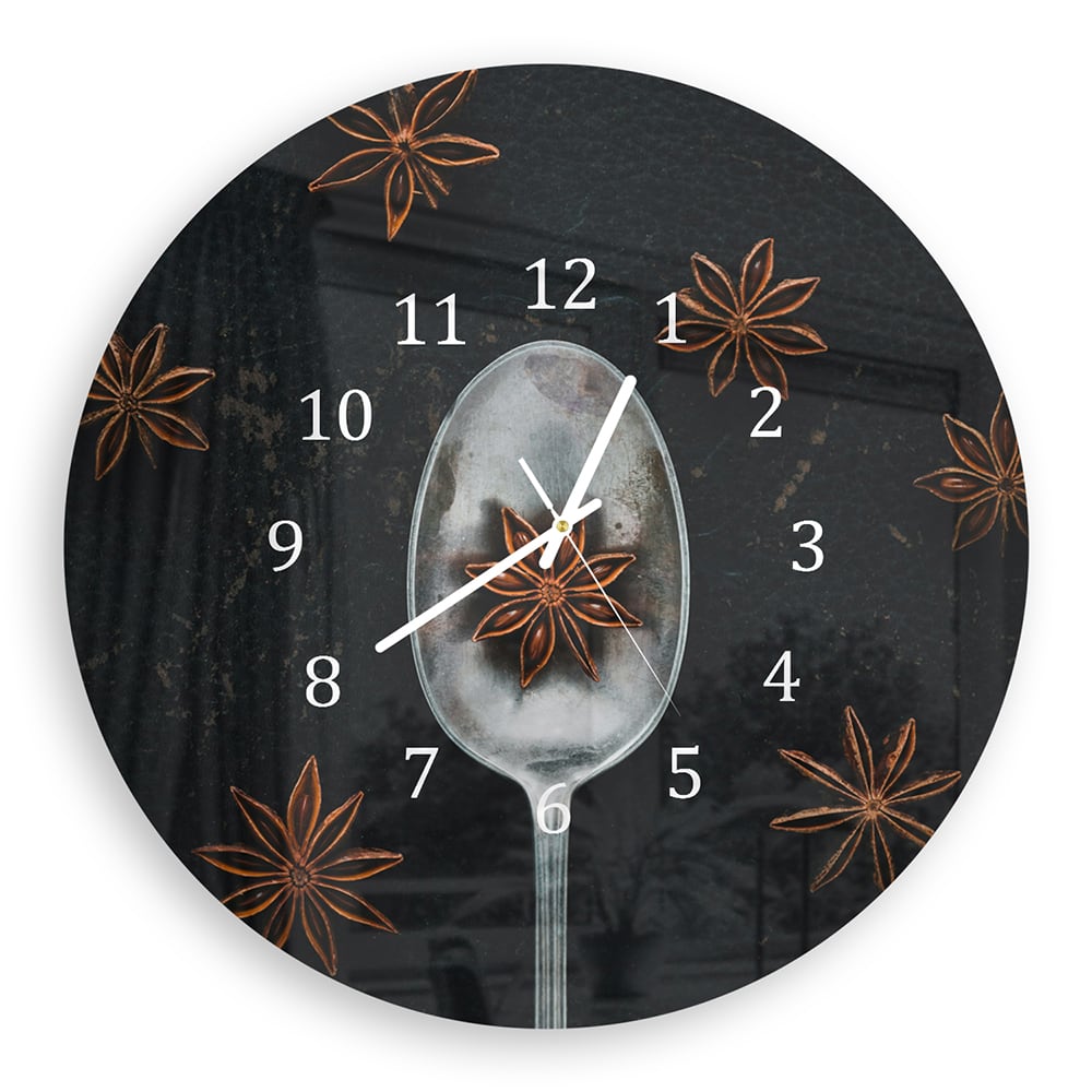 Wandklok Rond 30cm - Gehard Glas - Steranijs op Lepel
