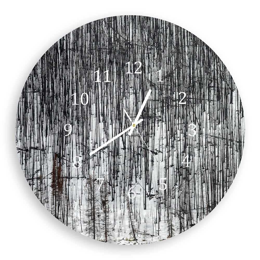 Wandklok Rond 30cm - Gehard Glas - Winters Woud