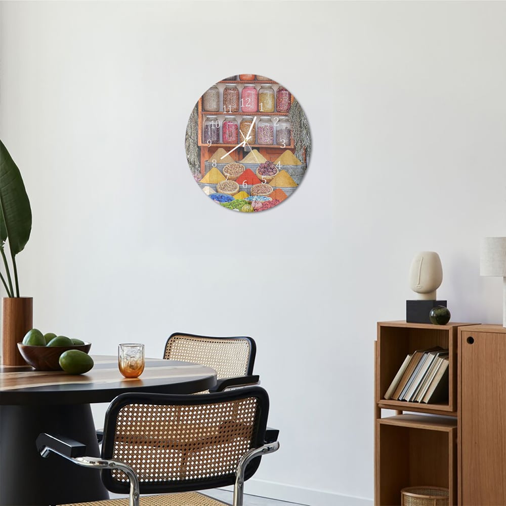 Wandklok Rond 30cm - Gehard Glas - Specerijenwinkel