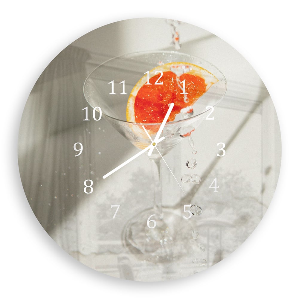 Wandklok Rond 30cm - Gehard Glas - Estetische Cocktail