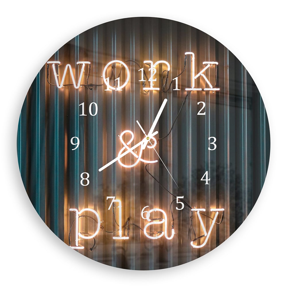 Wandklok Rond 30cm - Gehard Glas - Work & Play