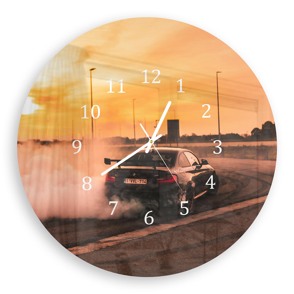 Wandklok Rond 30cm - Gehard Glas - BMW Driften