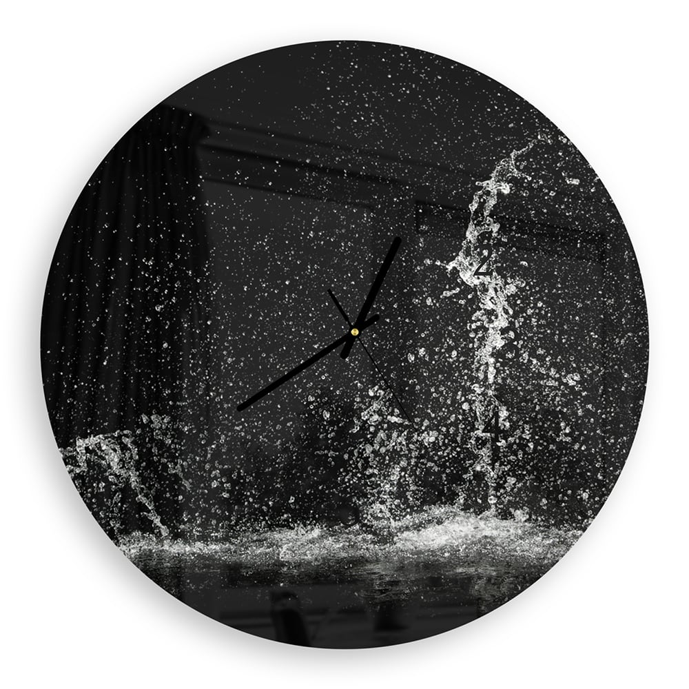 Wandklok Rond 30cm - Gehard Glas - Splash