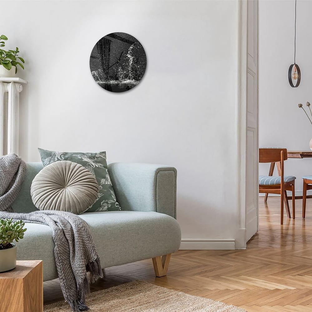 Wandklok Rond 30cm - Gehard Glas - Splash