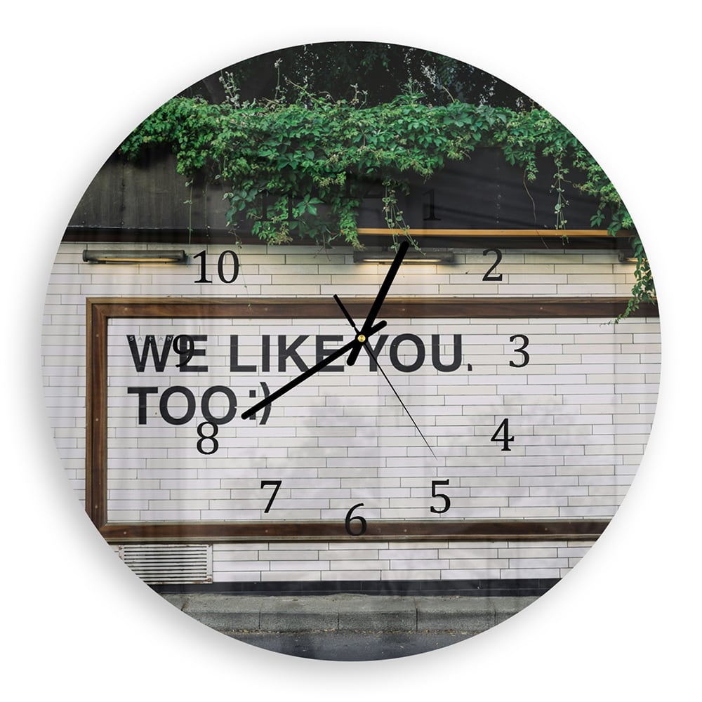 Wandklok Rond 30cm - Gehard Glas - We Like You To