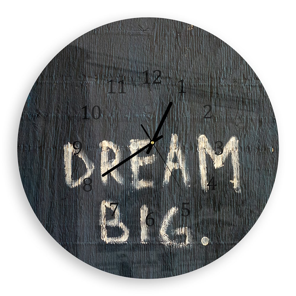 Wandklok Rond 30cm - Gehard Glas - Dream Big