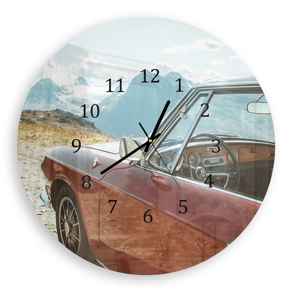 Wandklok Rond 30cm - Gehard Glas - Karmann Ghia