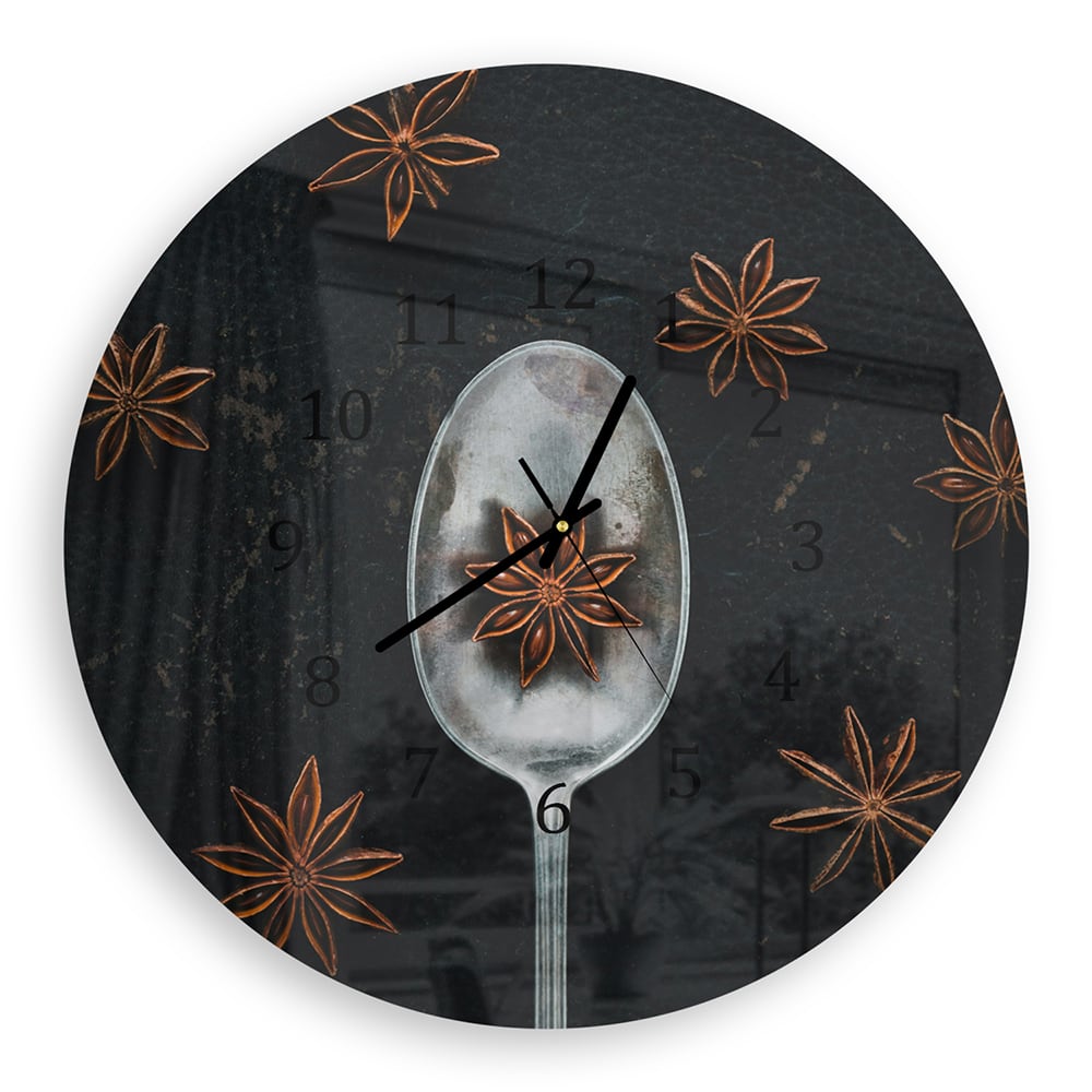 Wandklok Rond 30cm - Gehard Glas - Steranijs op Lepel