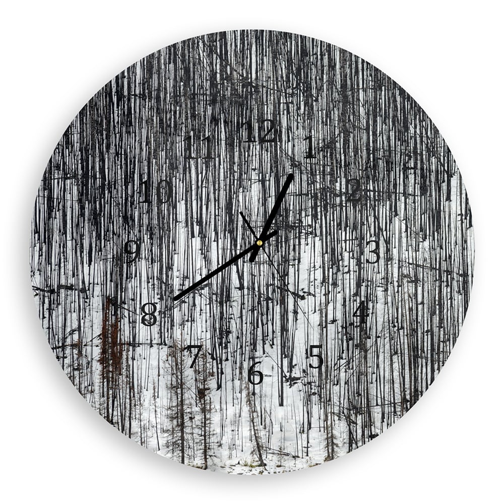 Wandklok Rond 30cm - Gehard Glas - Winters Woud