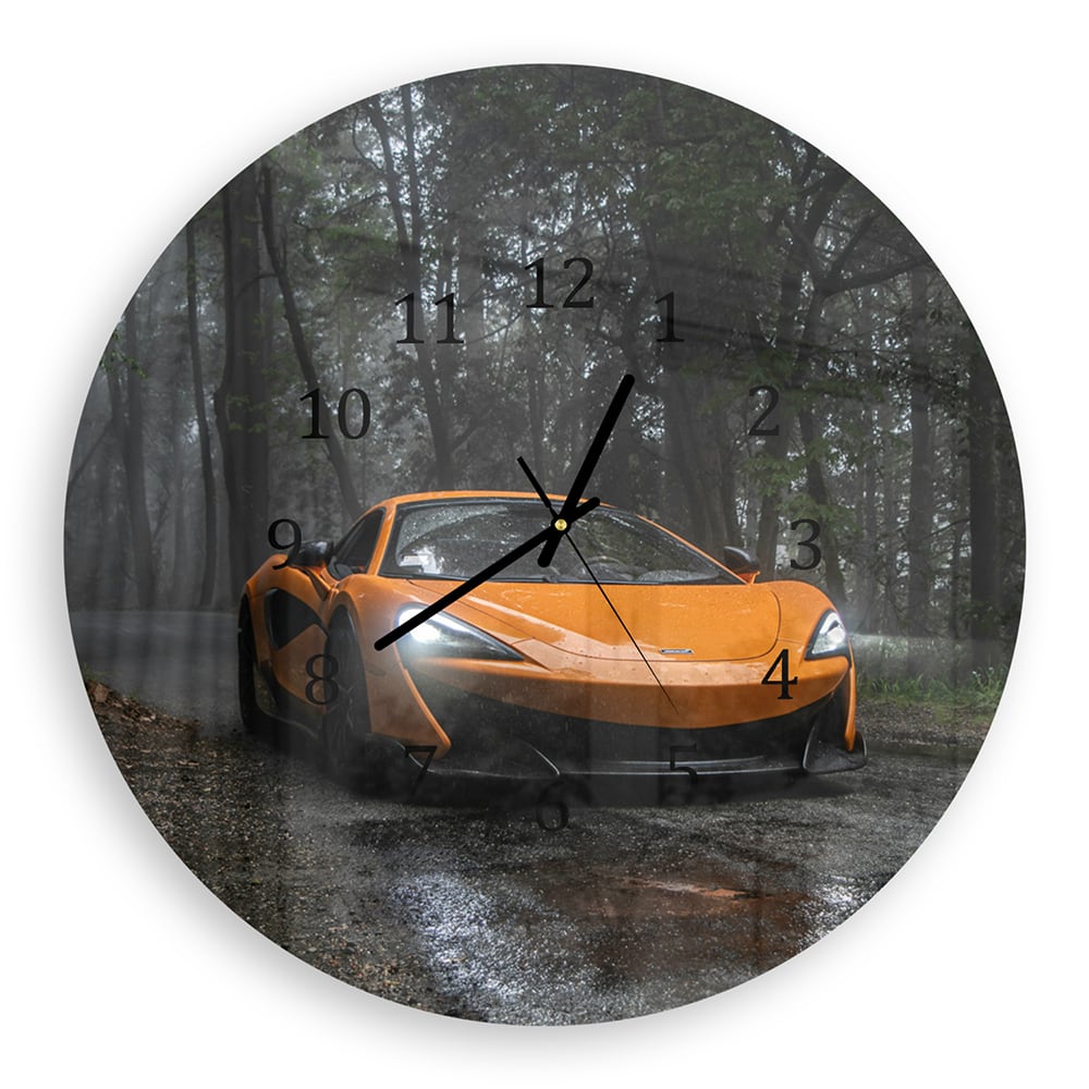 Wandklok Rond 30cm - Gehard Glas - McLaren Vooraanzicht