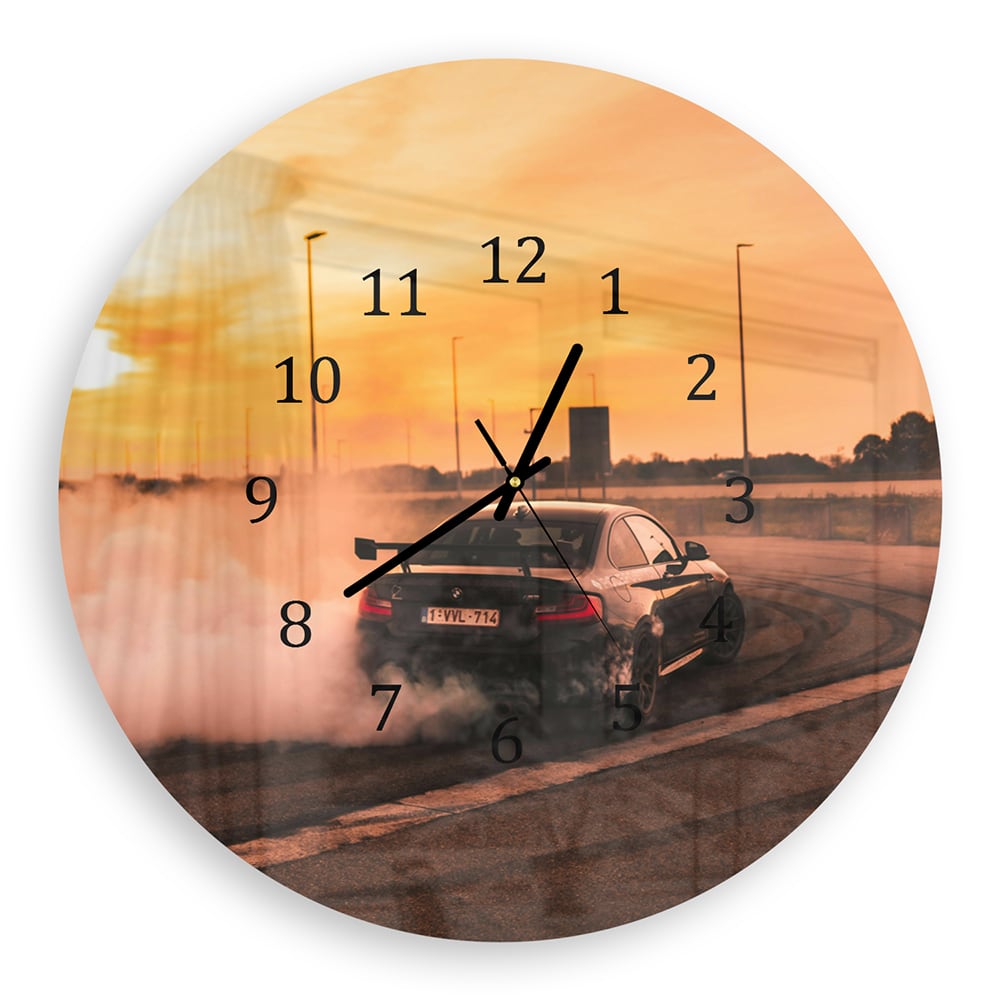 Wandklok Rond 30cm - Gehard Glas - BMW Driften