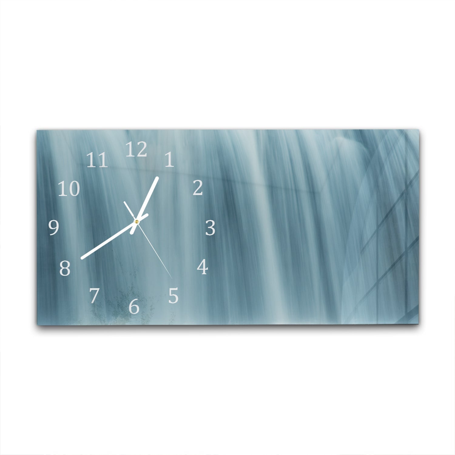 Wandklok 60x30 - Gehard Glas - Waterval