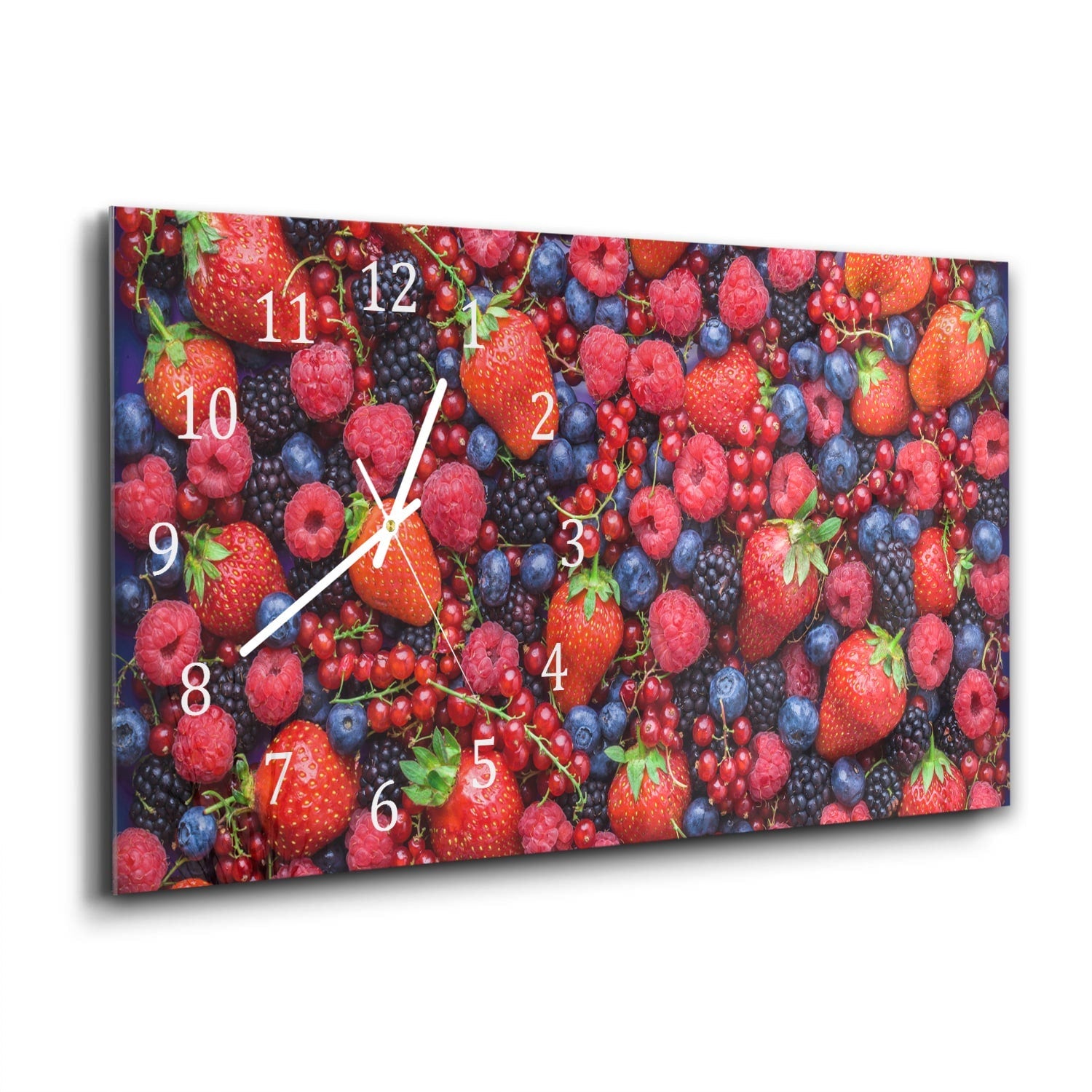 Wandklok 60x30 - Gehard Glas - Zomerfruit