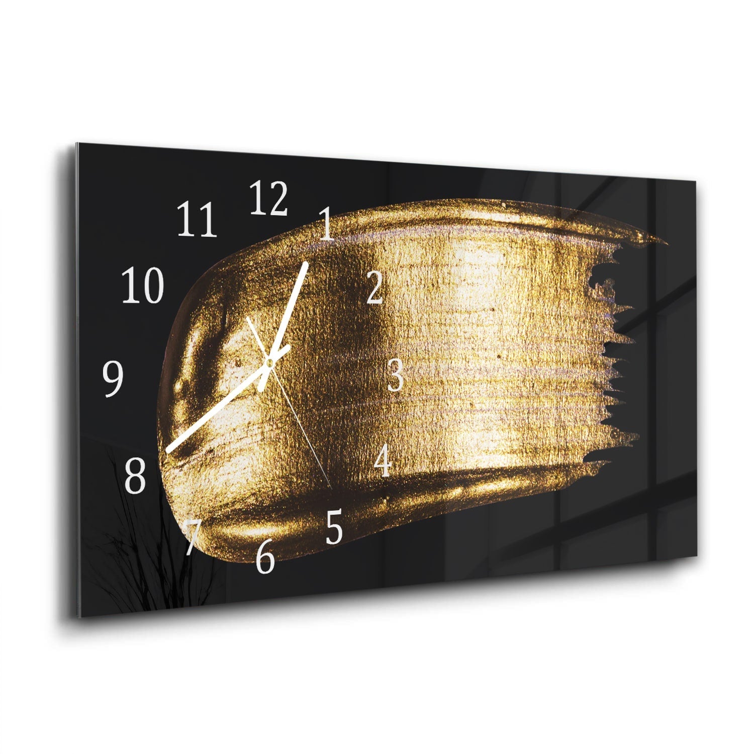 Wandklok 60x30 - Gehard Glas - Gouden Penseelstreek