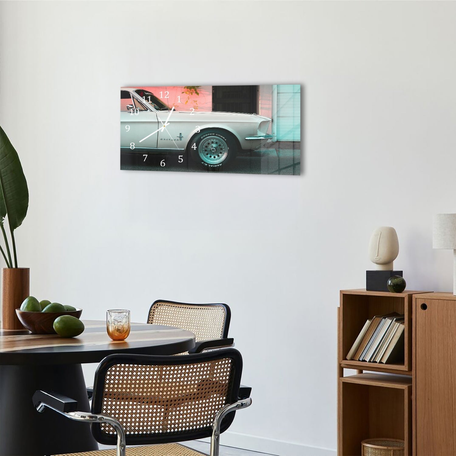 Wandklok 60x30 - Gehard Glas - Ford Mustang