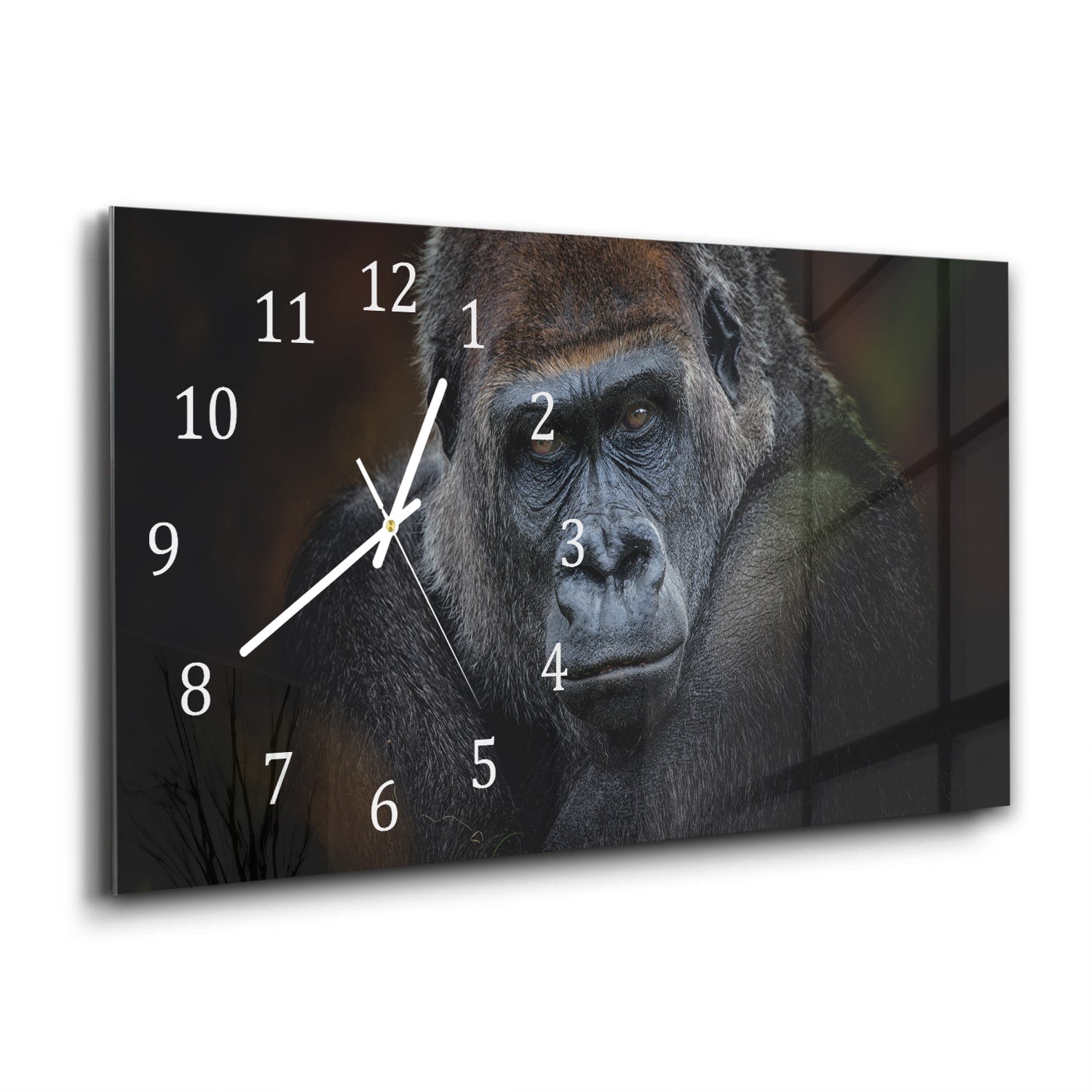 Wandklok 60x30 - Gehard Glas - Gorilla