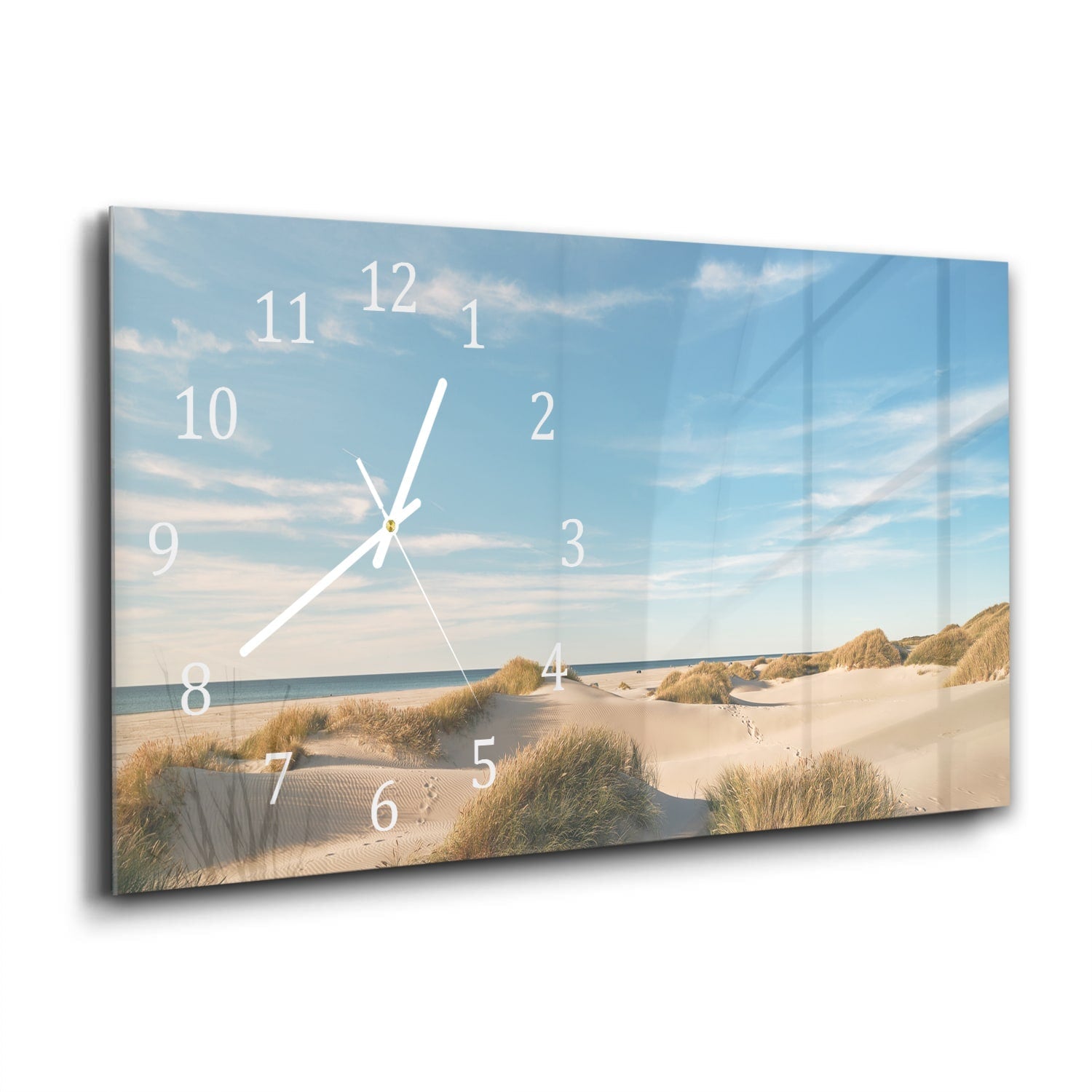 Wandklok 60x30 - Gehard Glas - Duinen bij Deense Kust