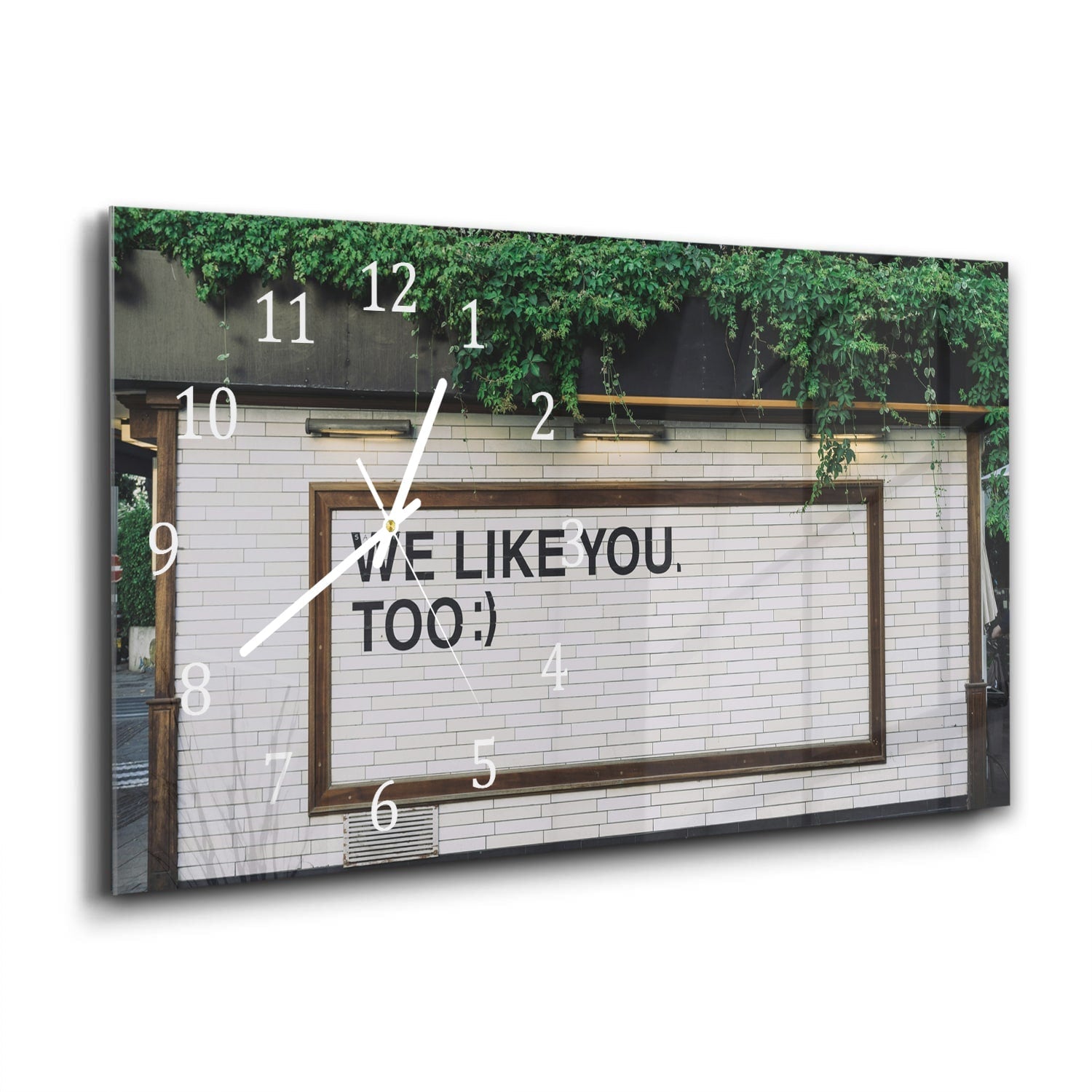 Wandklok 60x30 - Gehard Glas - We Like You To