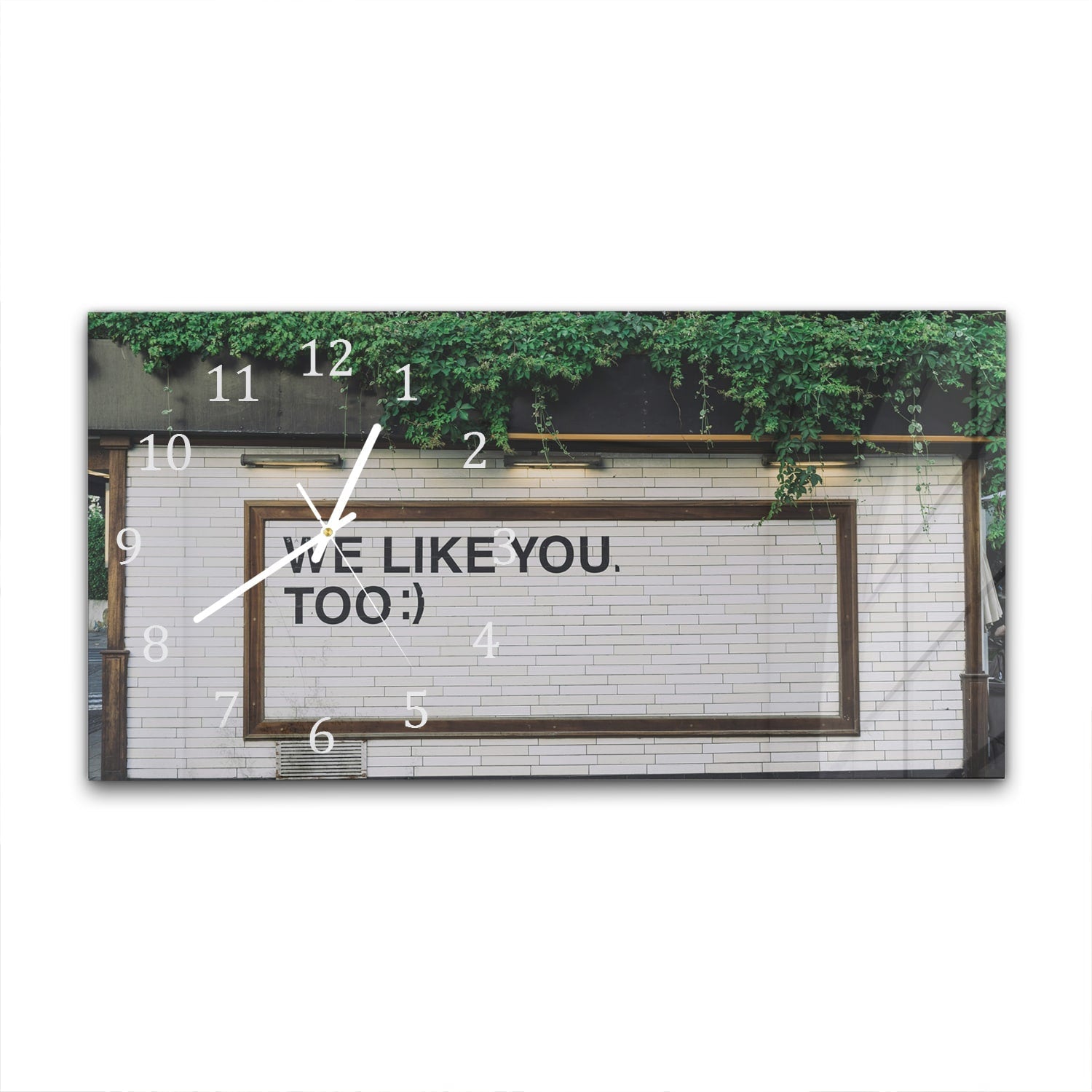 Wandklok 60x30 - Gehard Glas - We Like You To