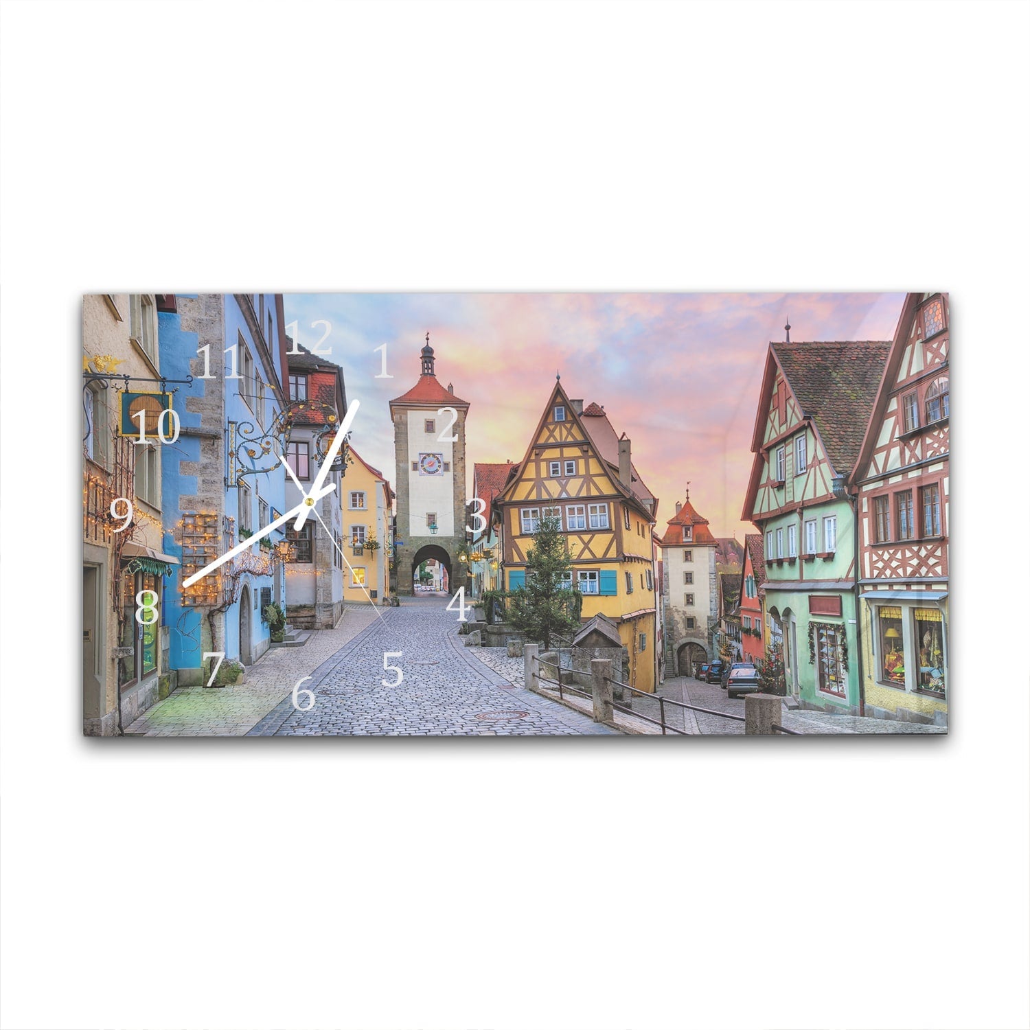 Wandklok 60x30 - Gehard Glas - Rothenburg ob der Tauber