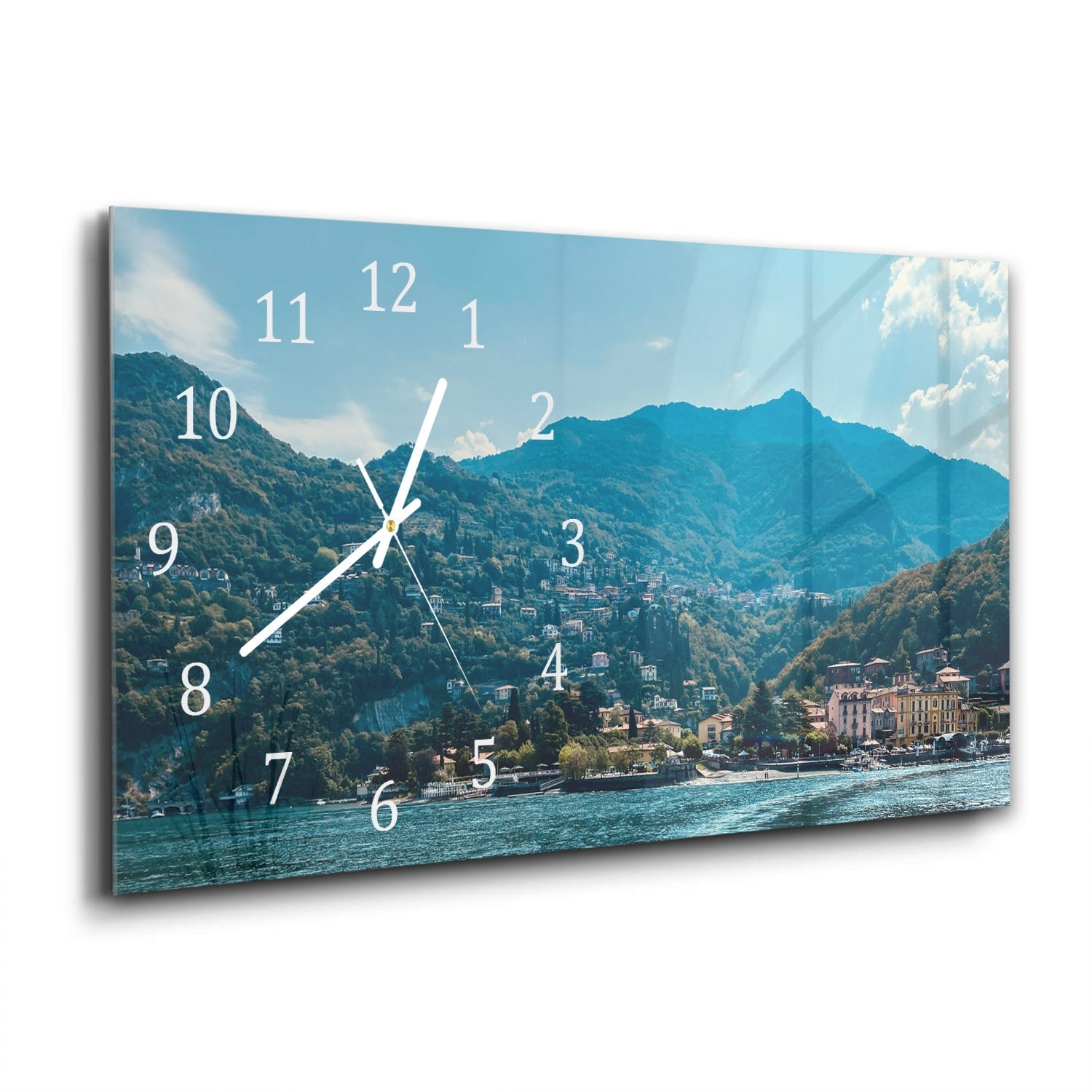 Wandklok 60x30 - Gehard Glas - Varenna in Italië