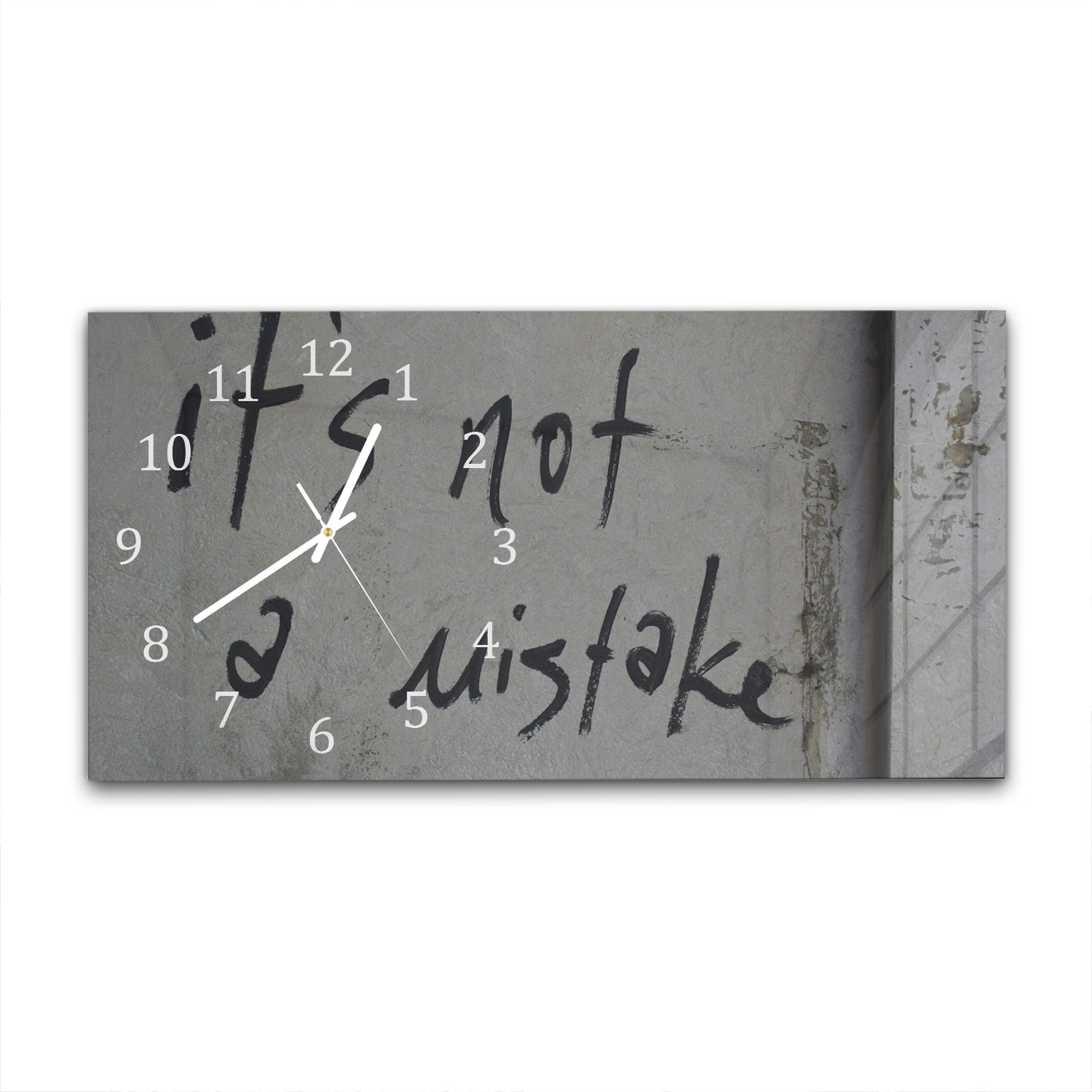 Wandklok 60x30 - Gehard Glas - It's Not a Mistake