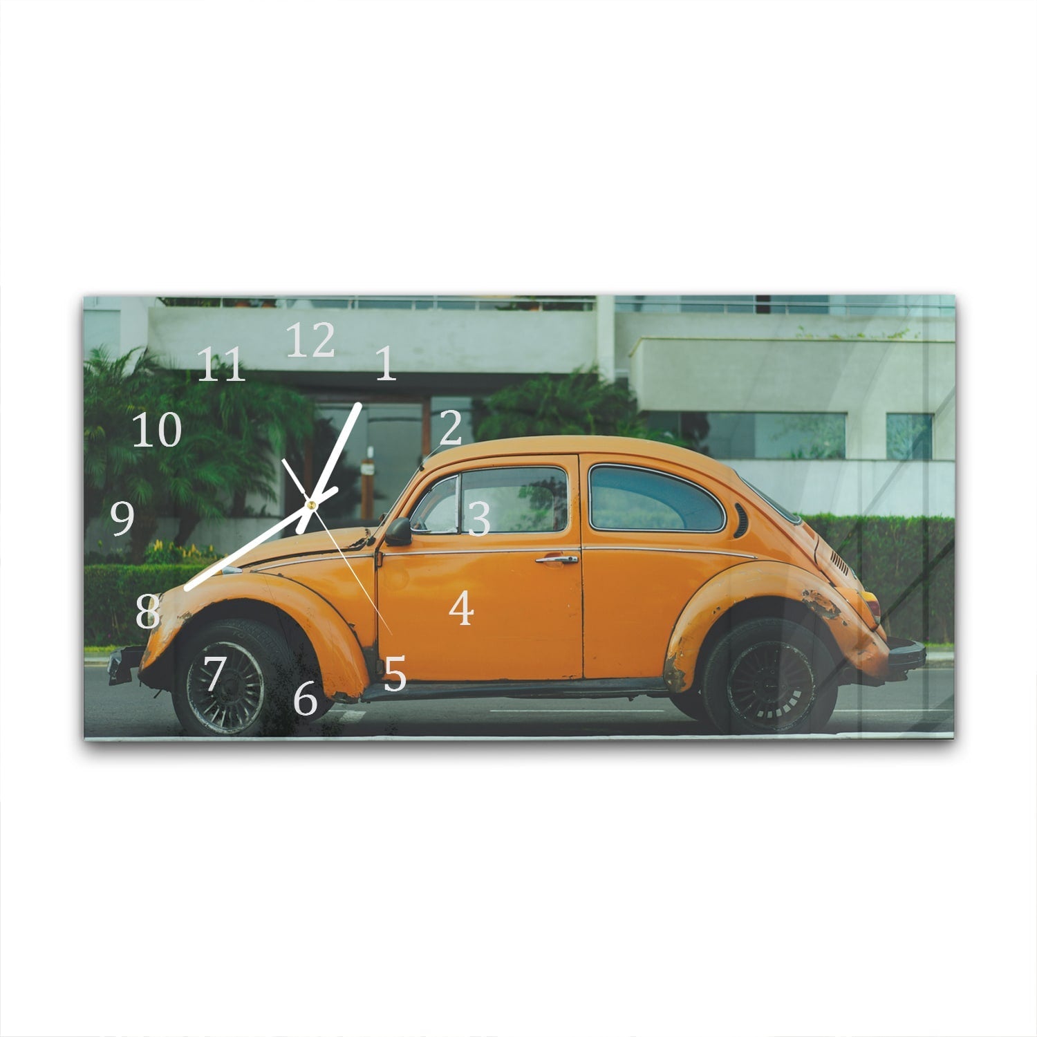 Wandklok 60x30 - Gehard Glas - Volkswagen Kever Geel