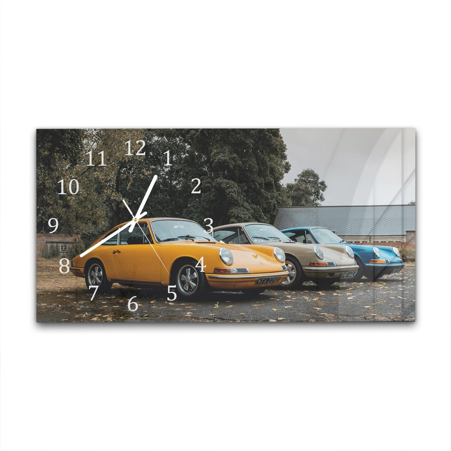 Wandklok 60x30 - Gehard Glas - Porsche 911 1970