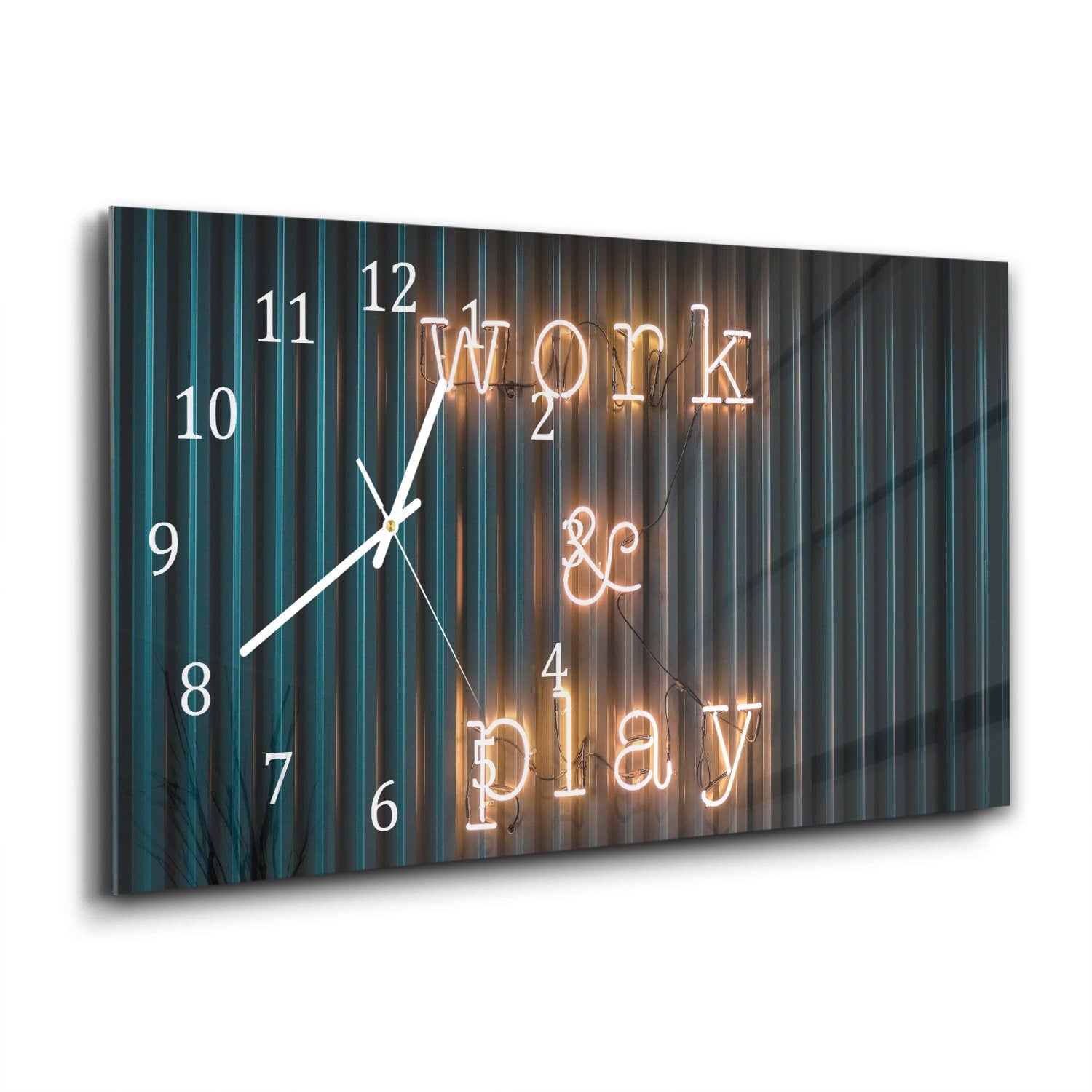 Wandklok 60x30 - Gehard Glas - Work & Play