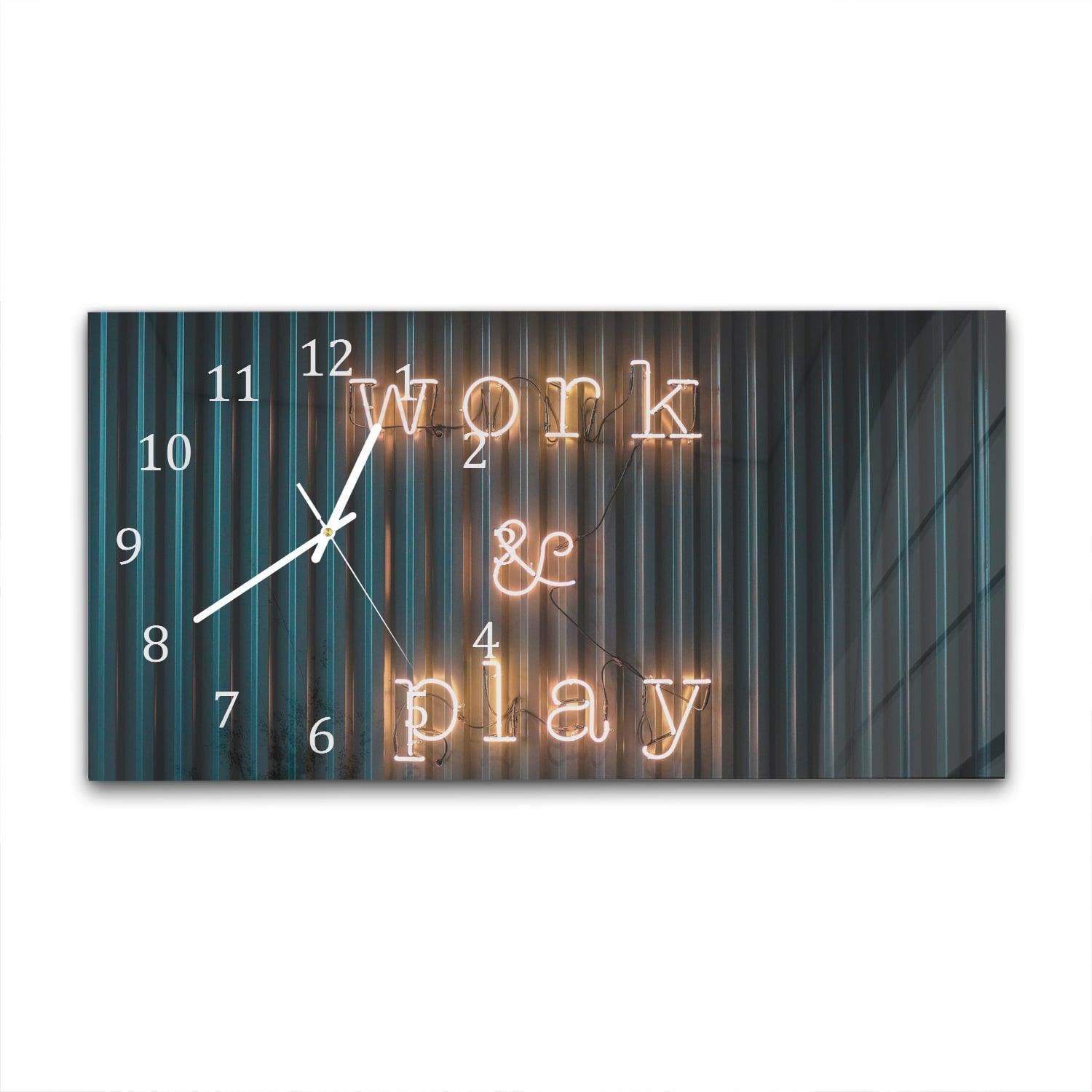 Wandklok 60x30 - Gehard Glas - Work & Play