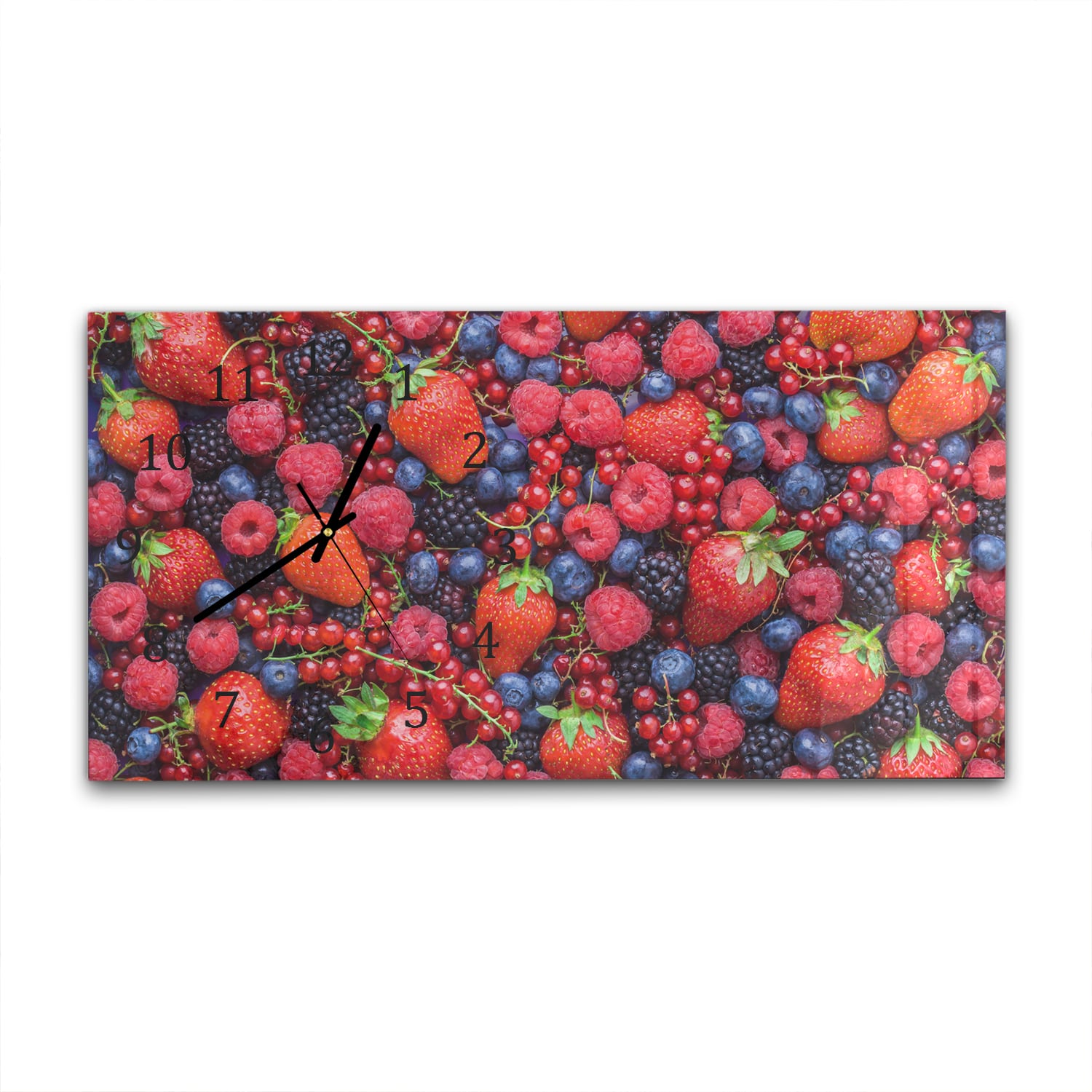 Wandklok 60x30 - Gehard Glas - Zomerfruit