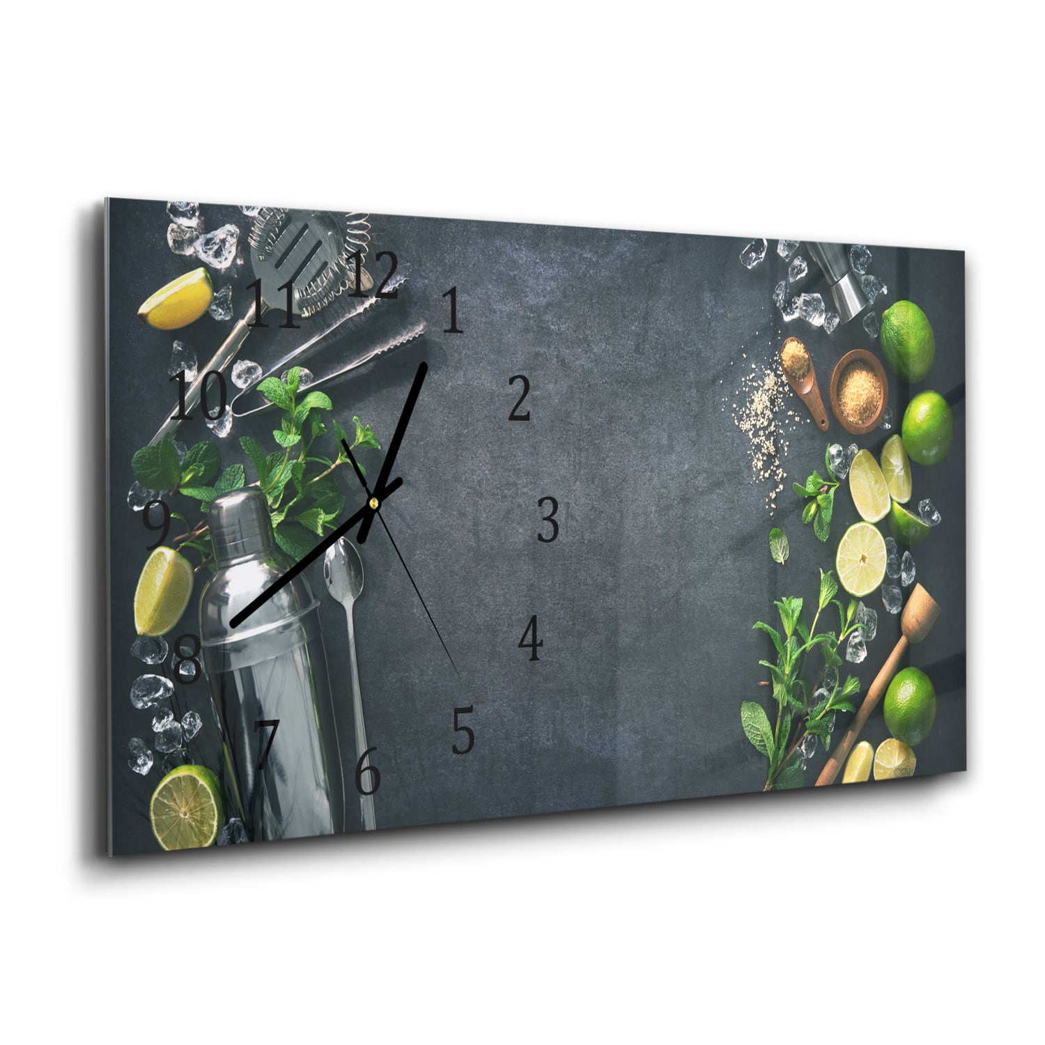 Wandklok 60x30 - Gehard Glas - Cocktailbereiding