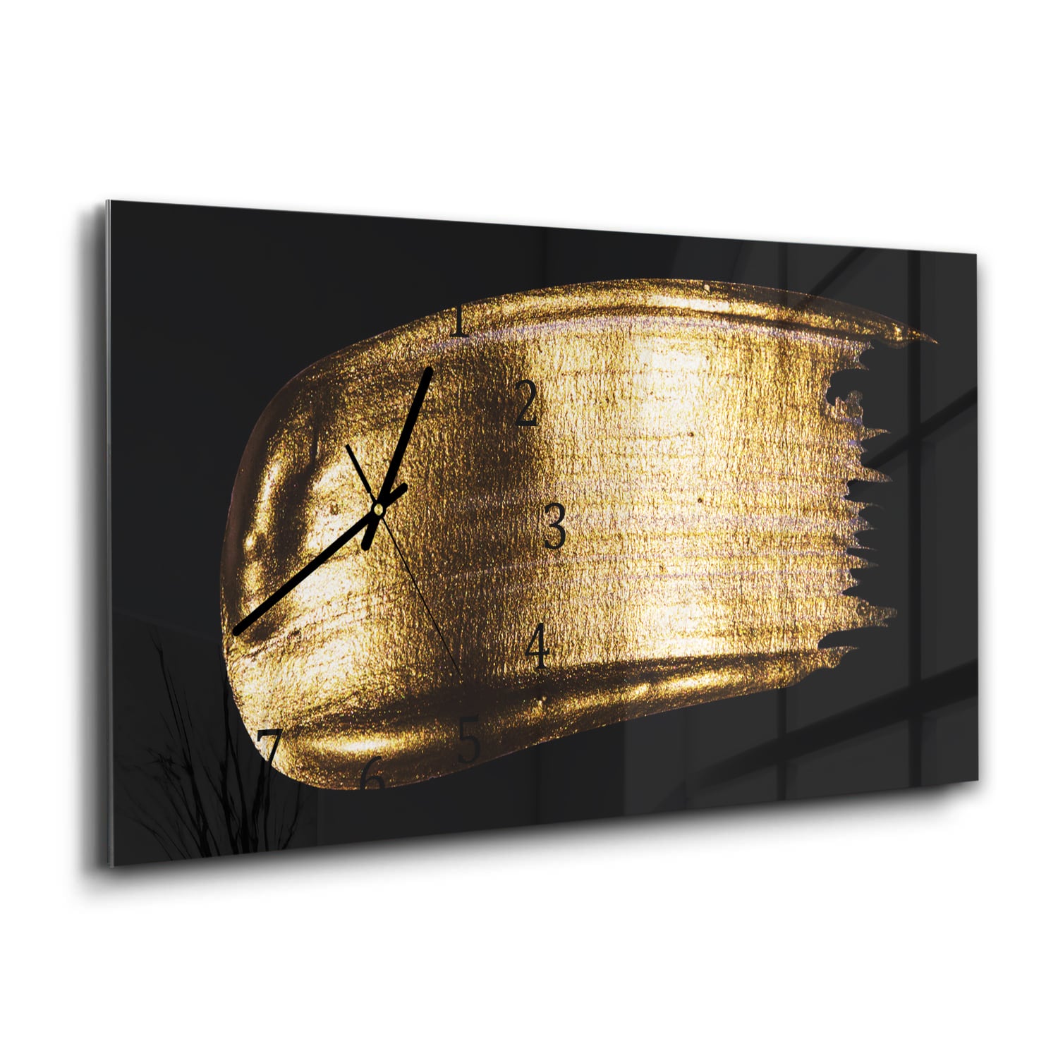 Wandklok 60x30 - Gehard Glas - Gouden Penseelstreek