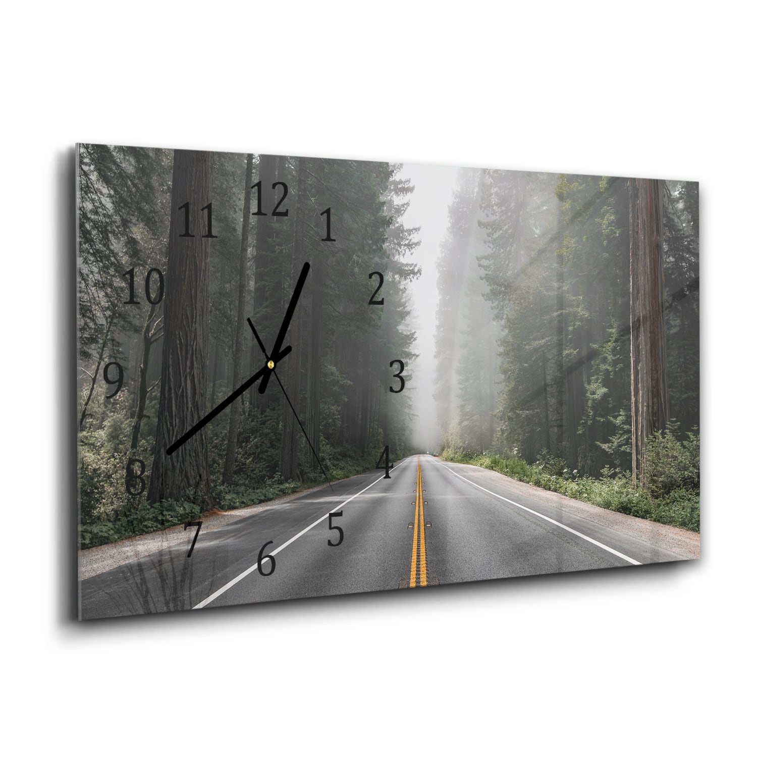 Wandklok 60x30 - Gehard Glas - Redwood National Forest