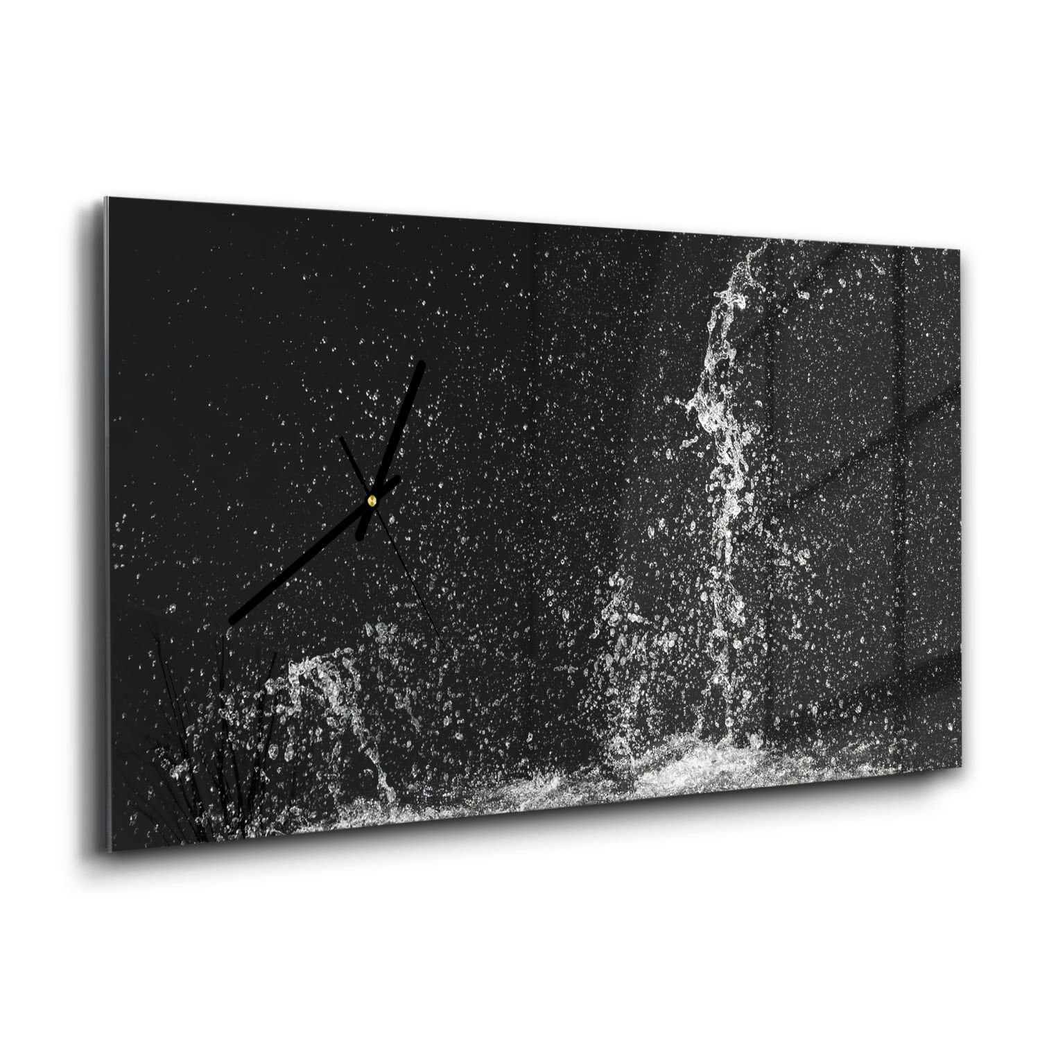 Wandklok 60x30 - Gehard Glas - Splash