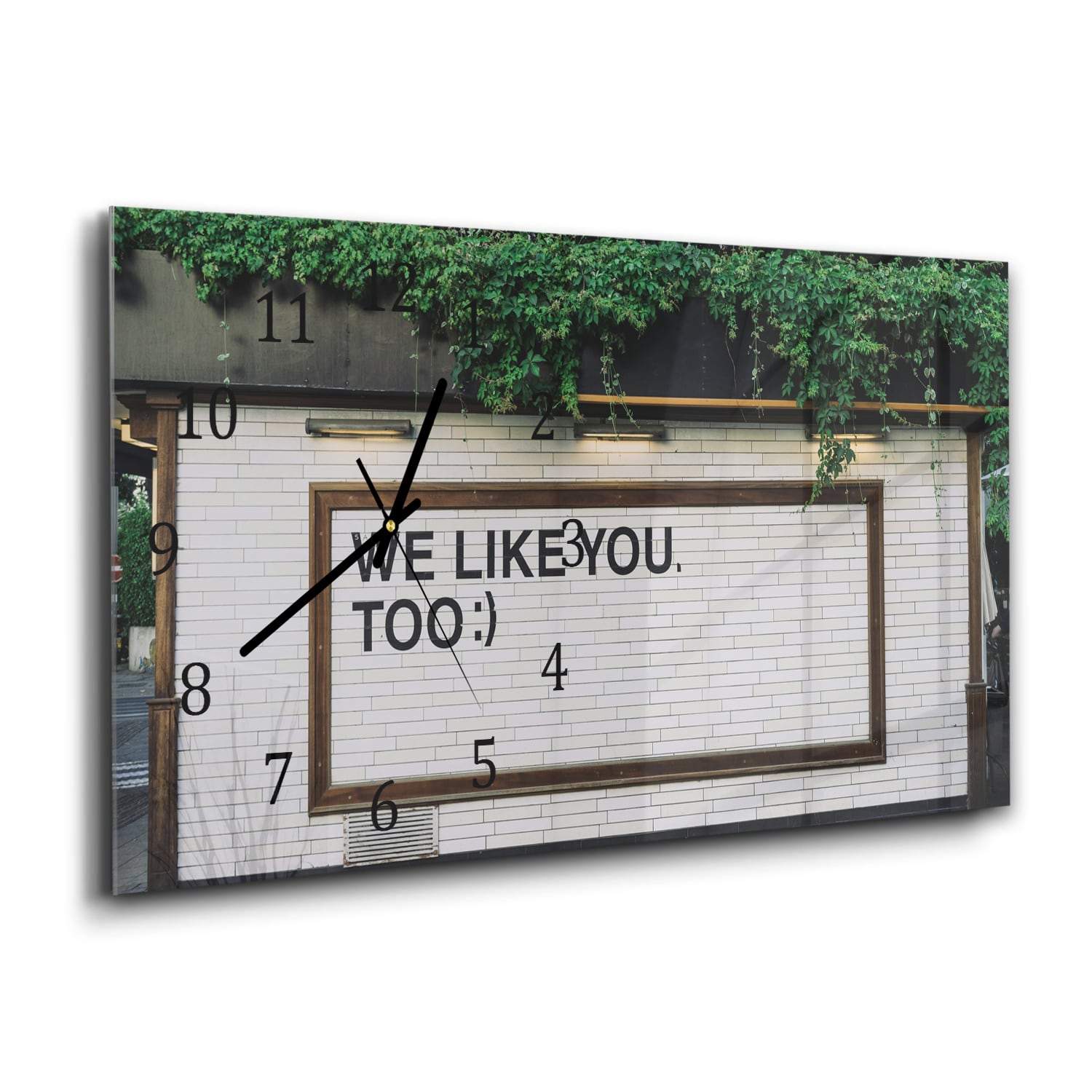 Wandklok 60x30 - Gehard Glas - We Like You To