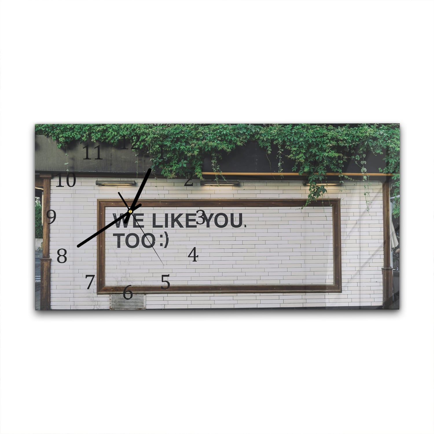 Wandklok 60x30 - Gehard Glas - We Like You To