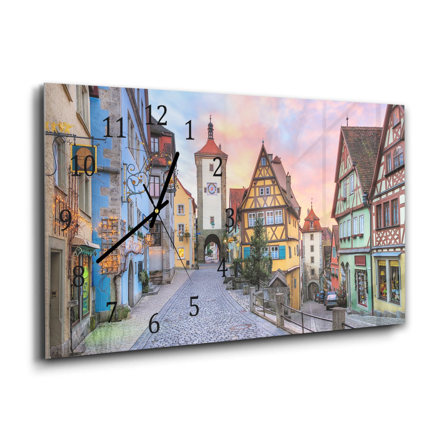 Wandklok 60x30 - Gehard Glas - Rothenburg ob der Tauber