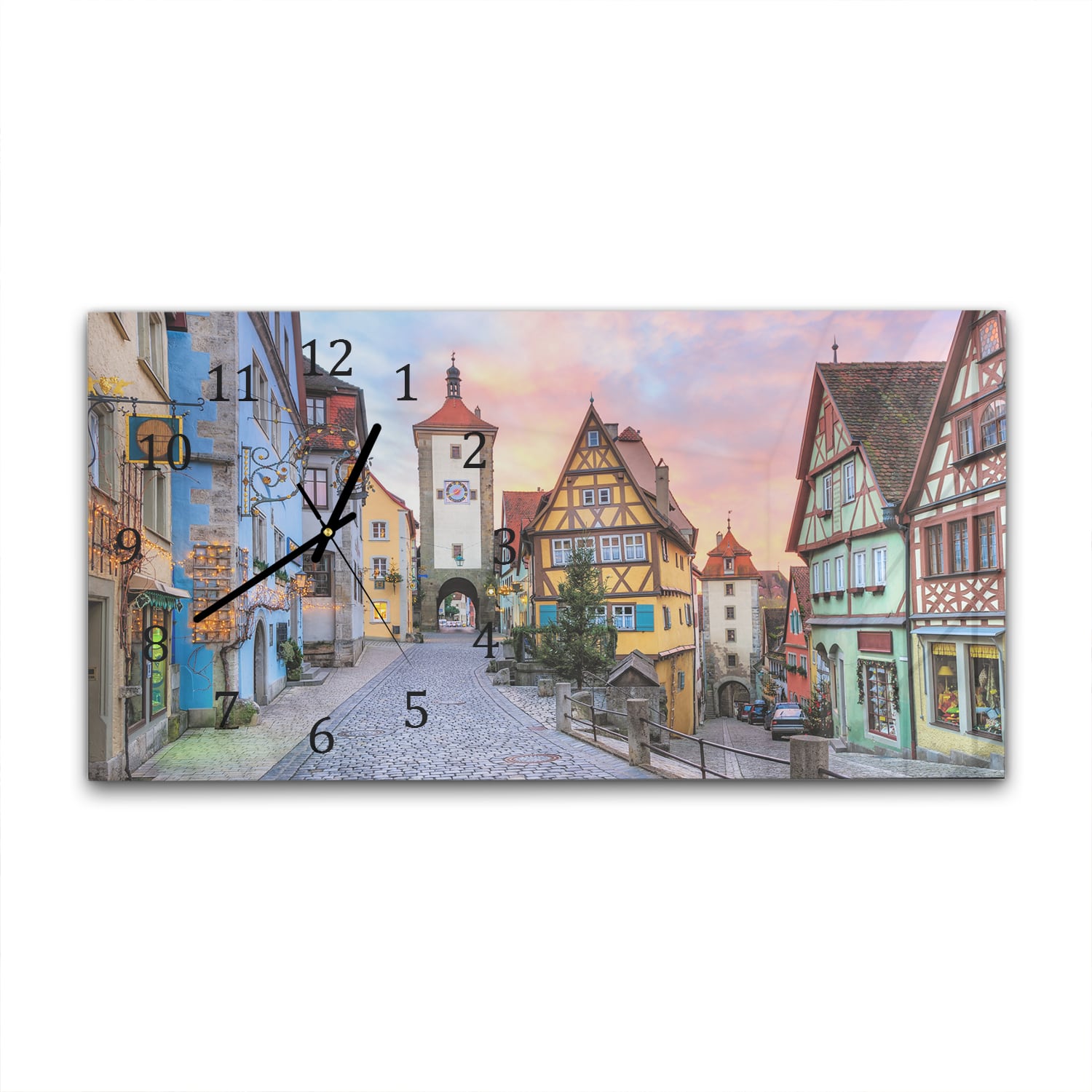 Wandklok 60x30 - Gehard Glas - Rothenburg ob der Tauber