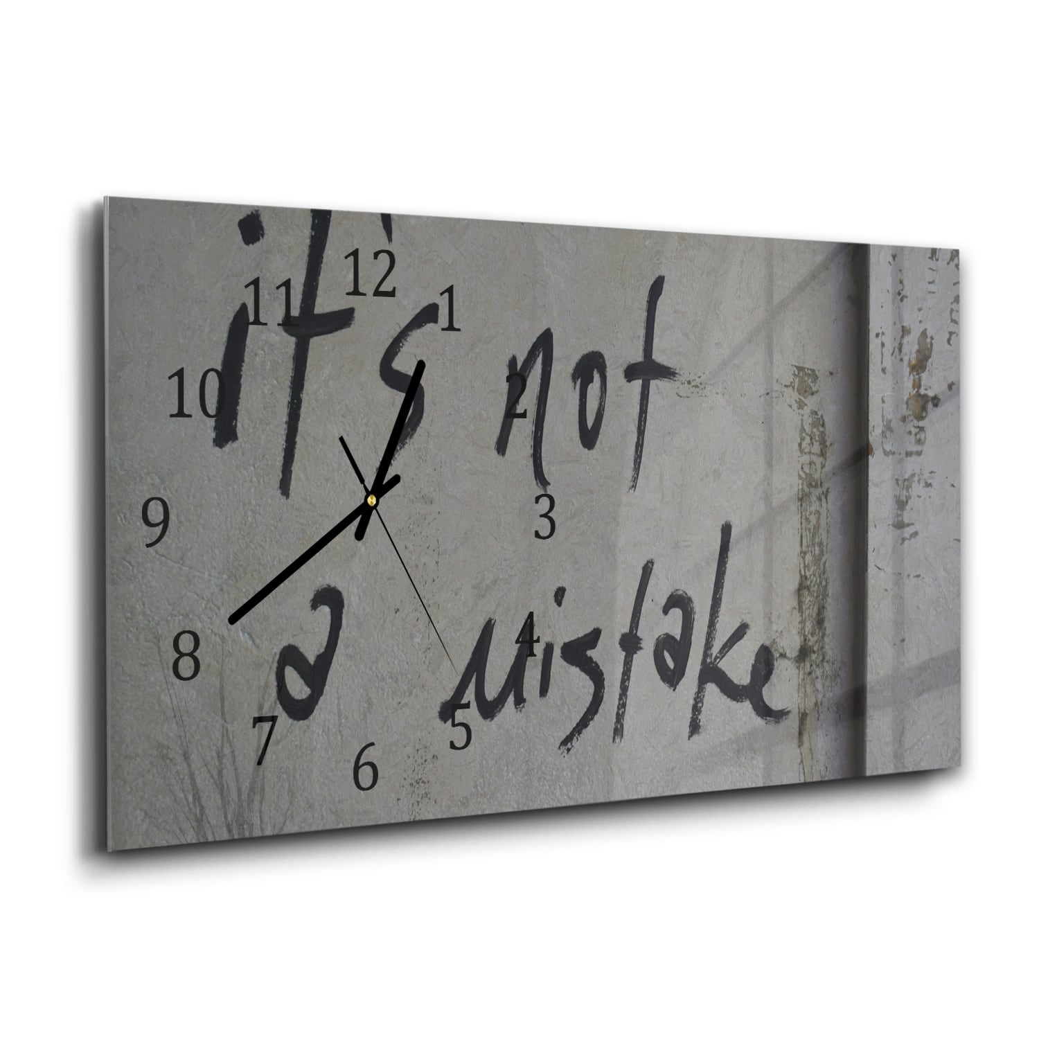 Wandklok 60x30 - Gehard Glas - It's Not a Mistake