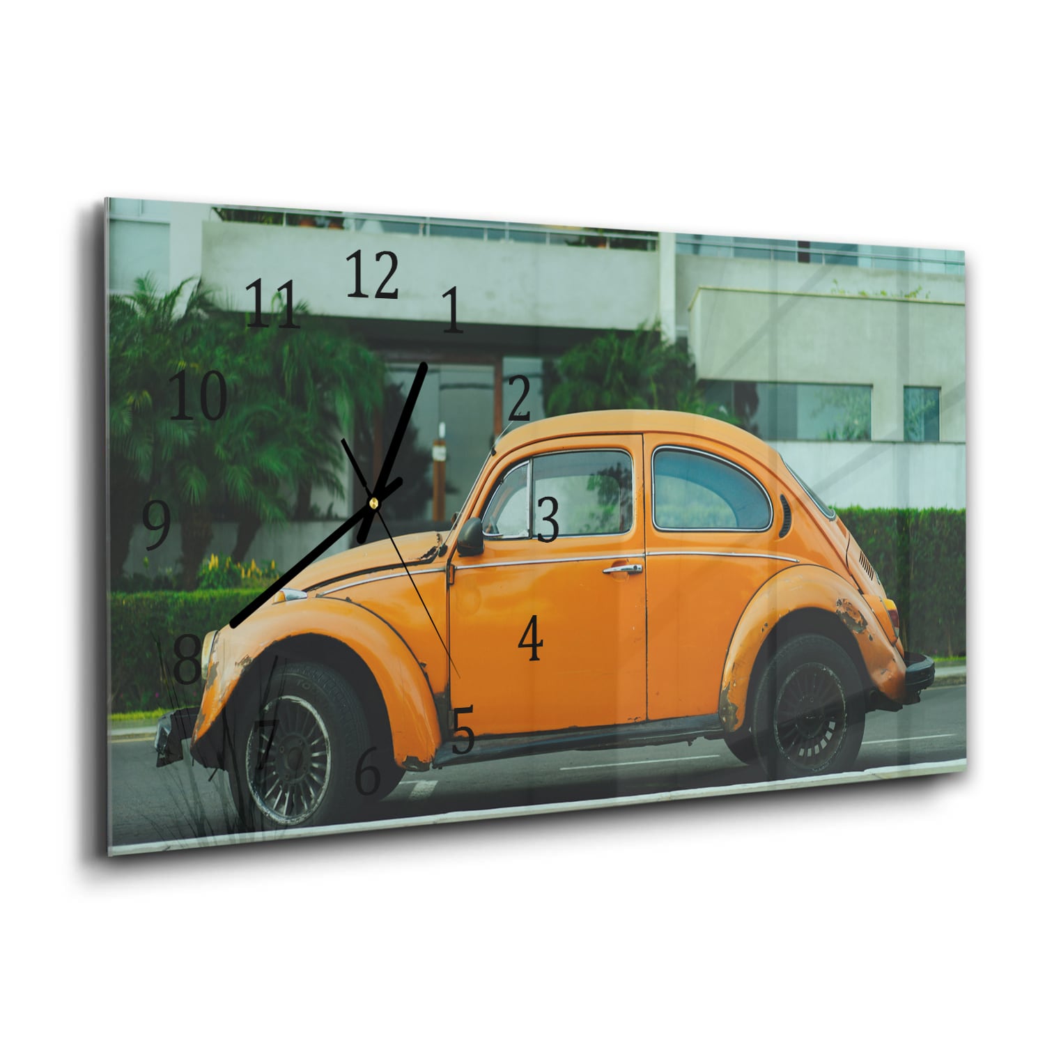 Wandklok 60x30 - Gehard Glas - Volkswagen Kever Geel