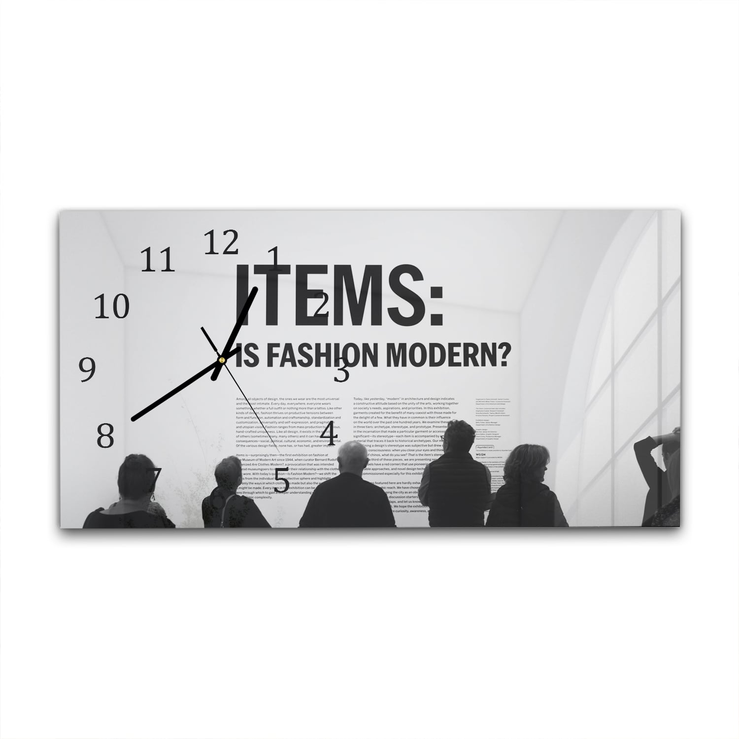 Wandklok 60x30 - Gehard Glas - Is Fashion Modern?