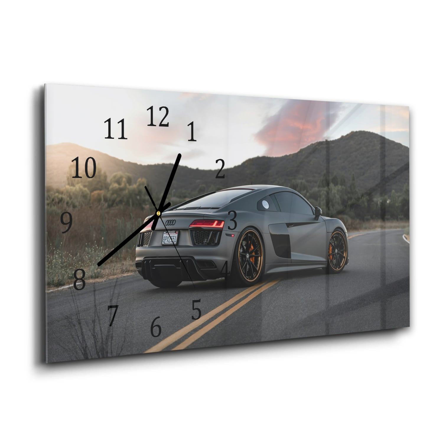 Wandklok 60x30 - Gehard Glas - Audi R8