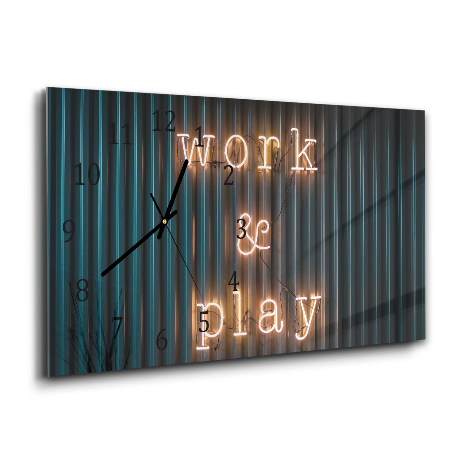 Wandklok 60x30 - Gehard Glas - Work & Play