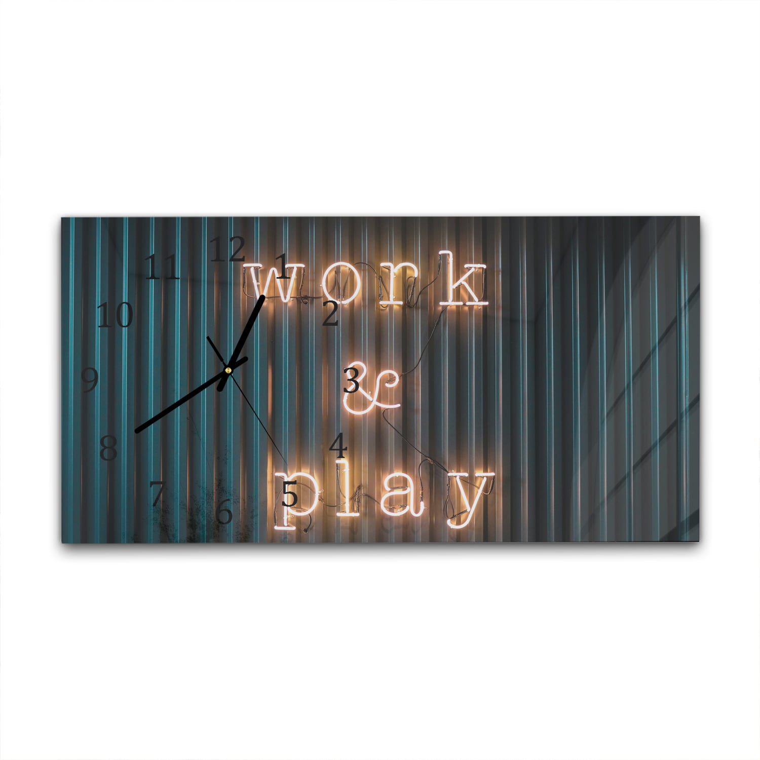 Wandklok 60x30 - Gehard Glas - Work & Play